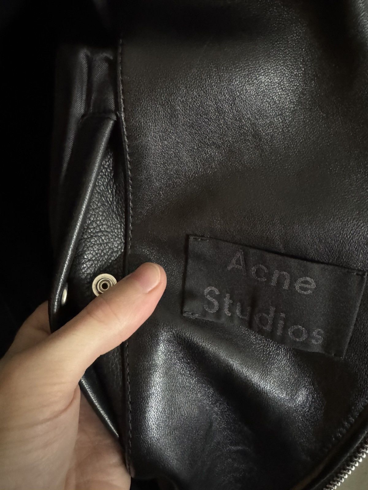 Acne Studios Nate clean oversized leather jacket Size US S / EU 44-46 / 1 - 8 Thumbnail