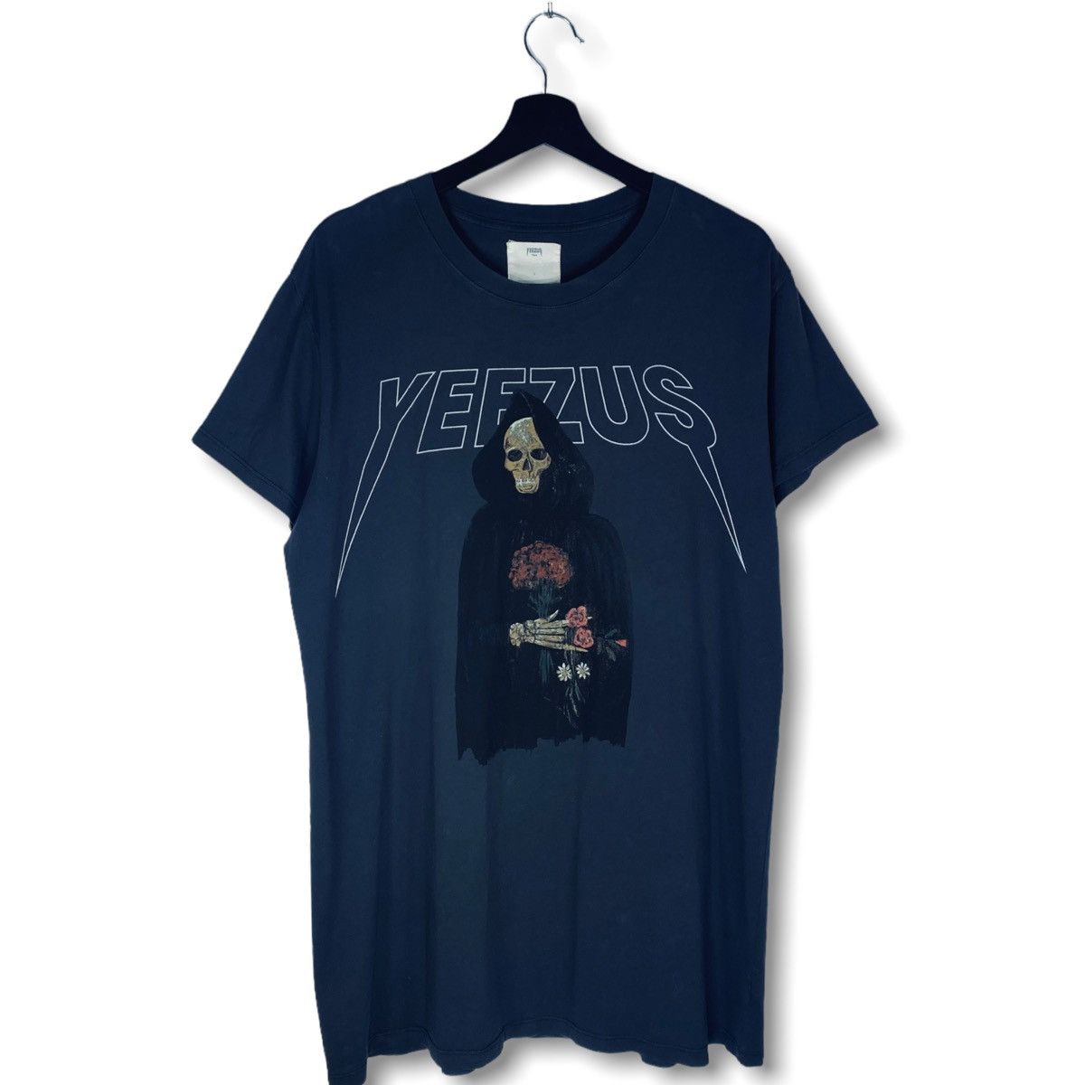 Image of Yeezus Tour Rose Reaper Kanye West in Grey, Men's (Size XL)