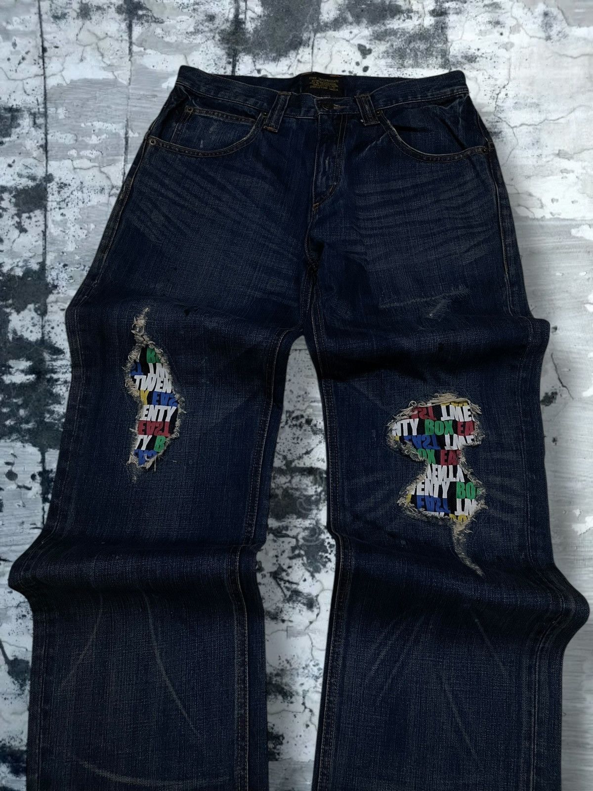 Hysteric Glamour Vintage Japan Designer Identifying Label Patchwork Denim Size US 31 - 4 Thumbnail