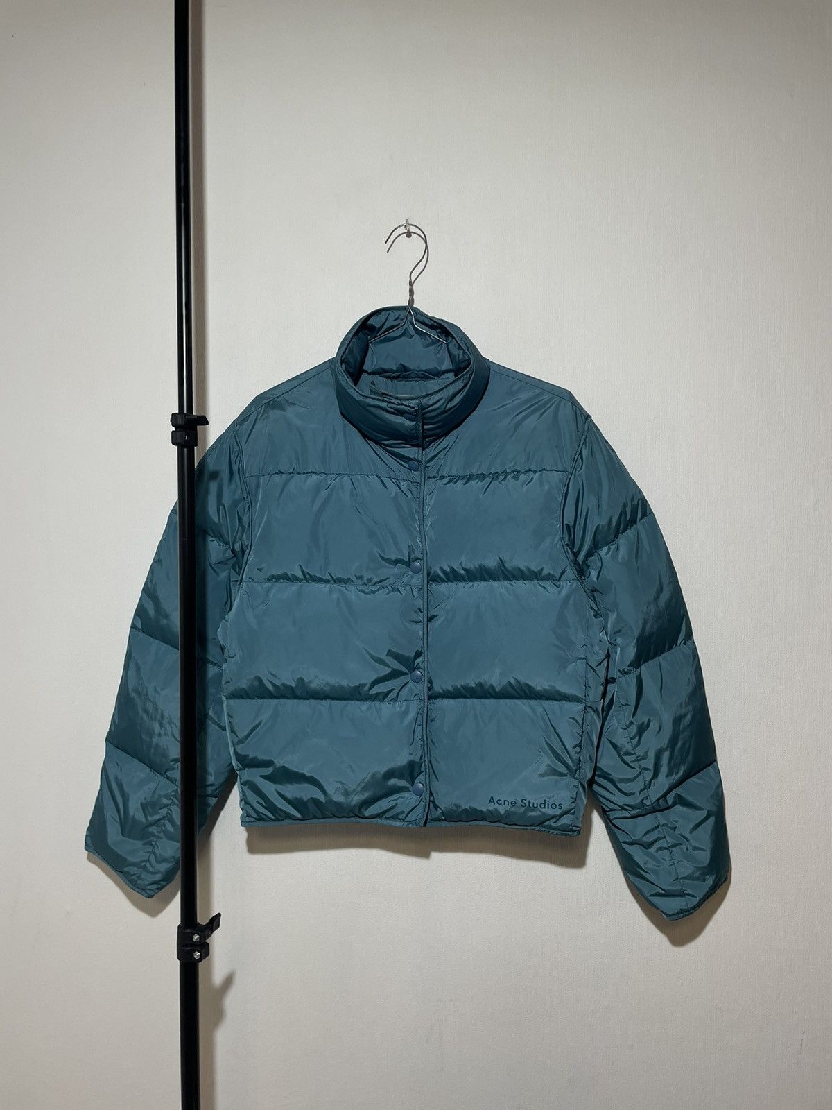 Acne Studios Acne Studios Oliviera Tech Nylon Down Coat In Blue Size S / US 4 / IT 40 - 2 Thumbnail