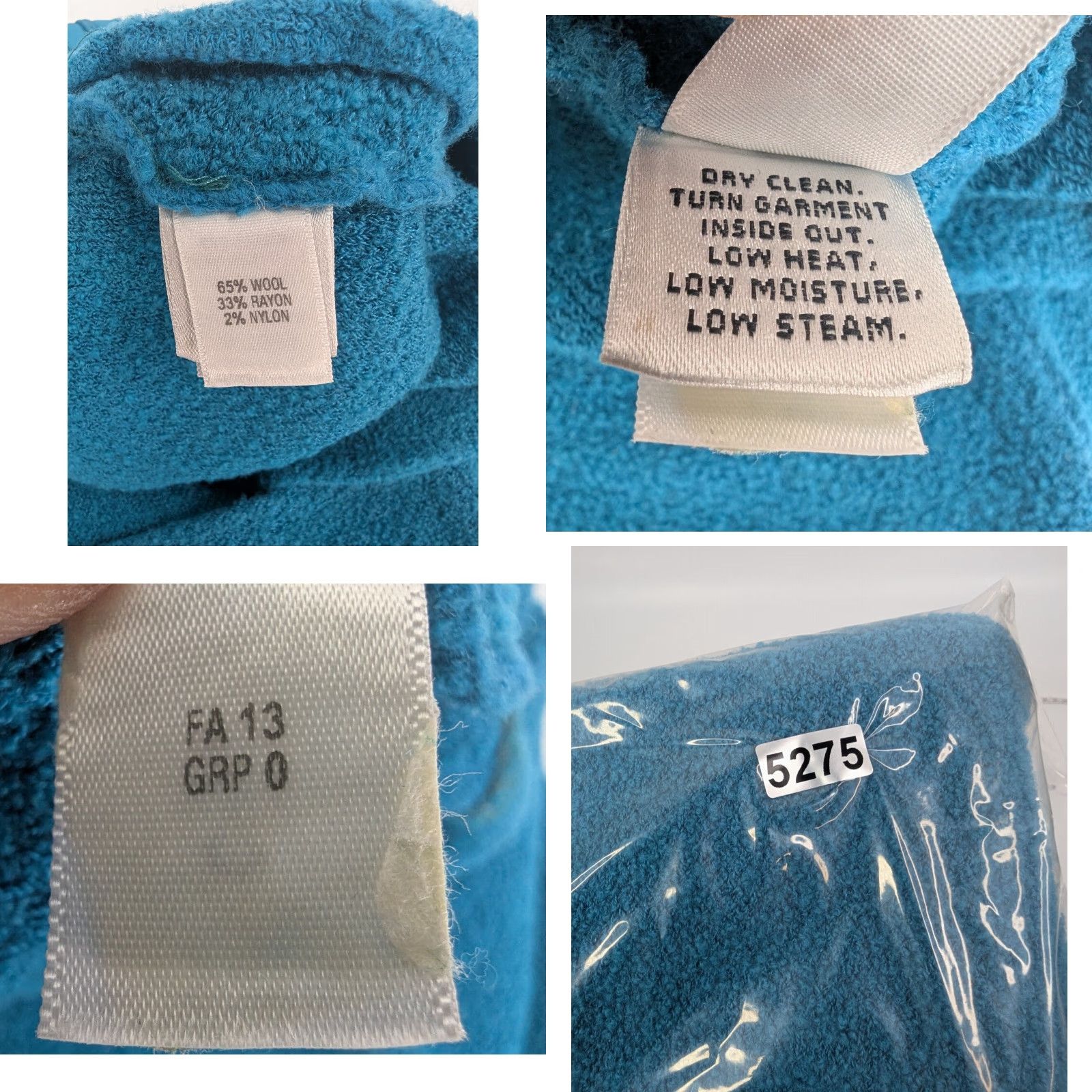 St. John St. John Skirt Size 10 Pencil Knee Length Wool Blend Blue Turquoise Zip Womens Size 32" / US 10 / IT 46 - 8 Thumbnail