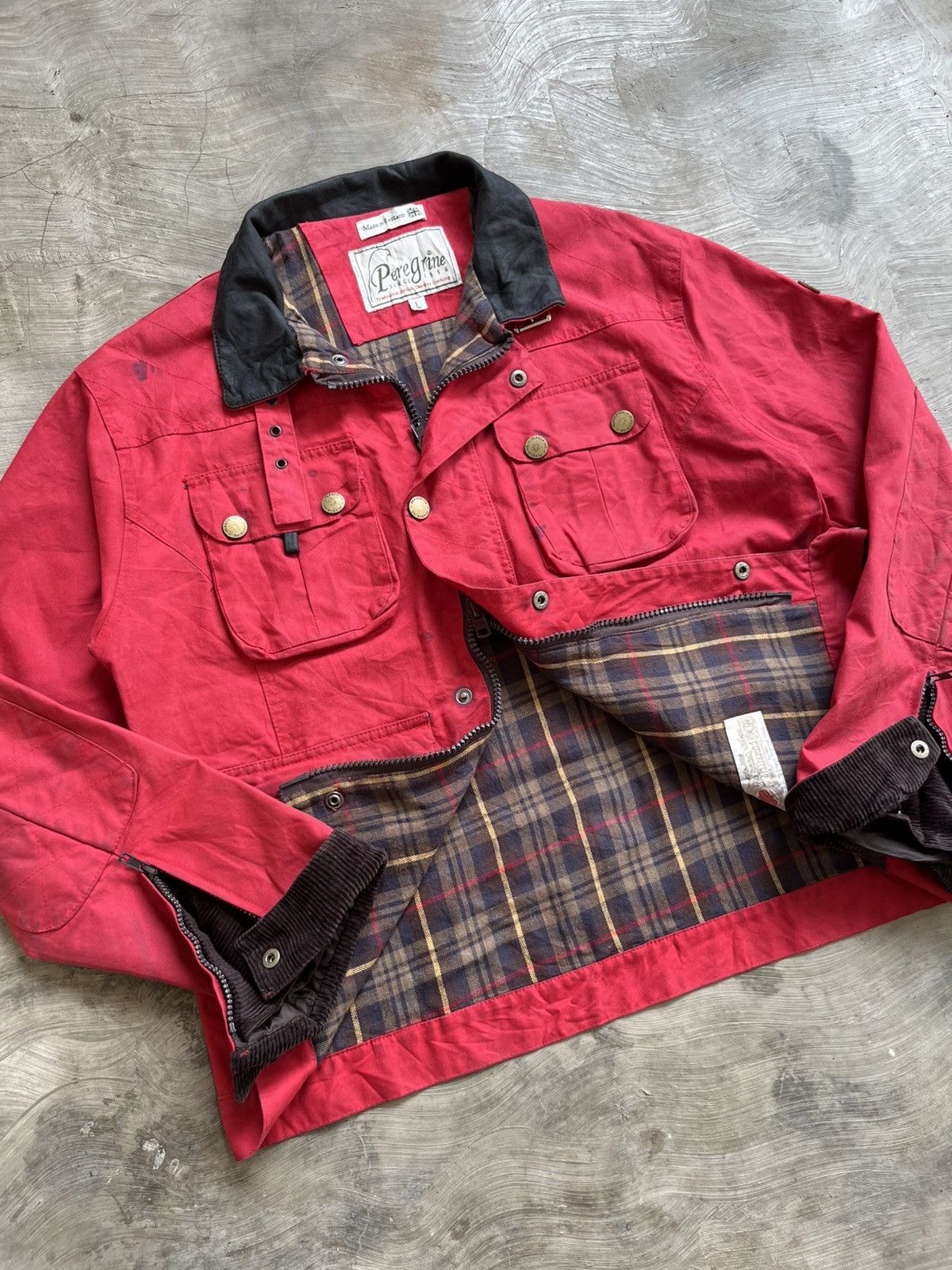 Peregrine Vintage 90's Peregrine Oiled Waxed Jacket Size US L / EU 52-54 / 3 - 8 Thumbnail