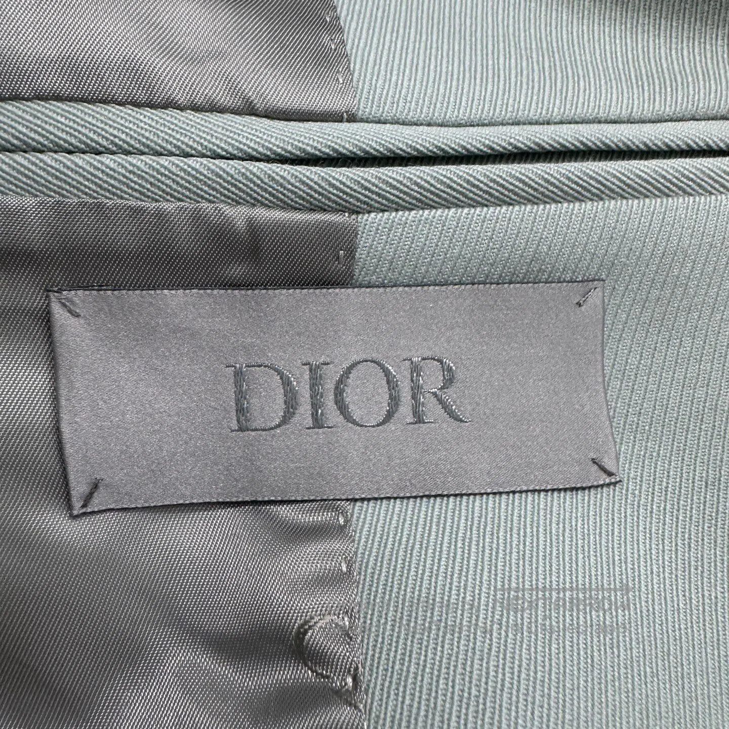 Dior Dior Peppermint-green woolen suit jacket| Size 46R - 3 Thumbnail