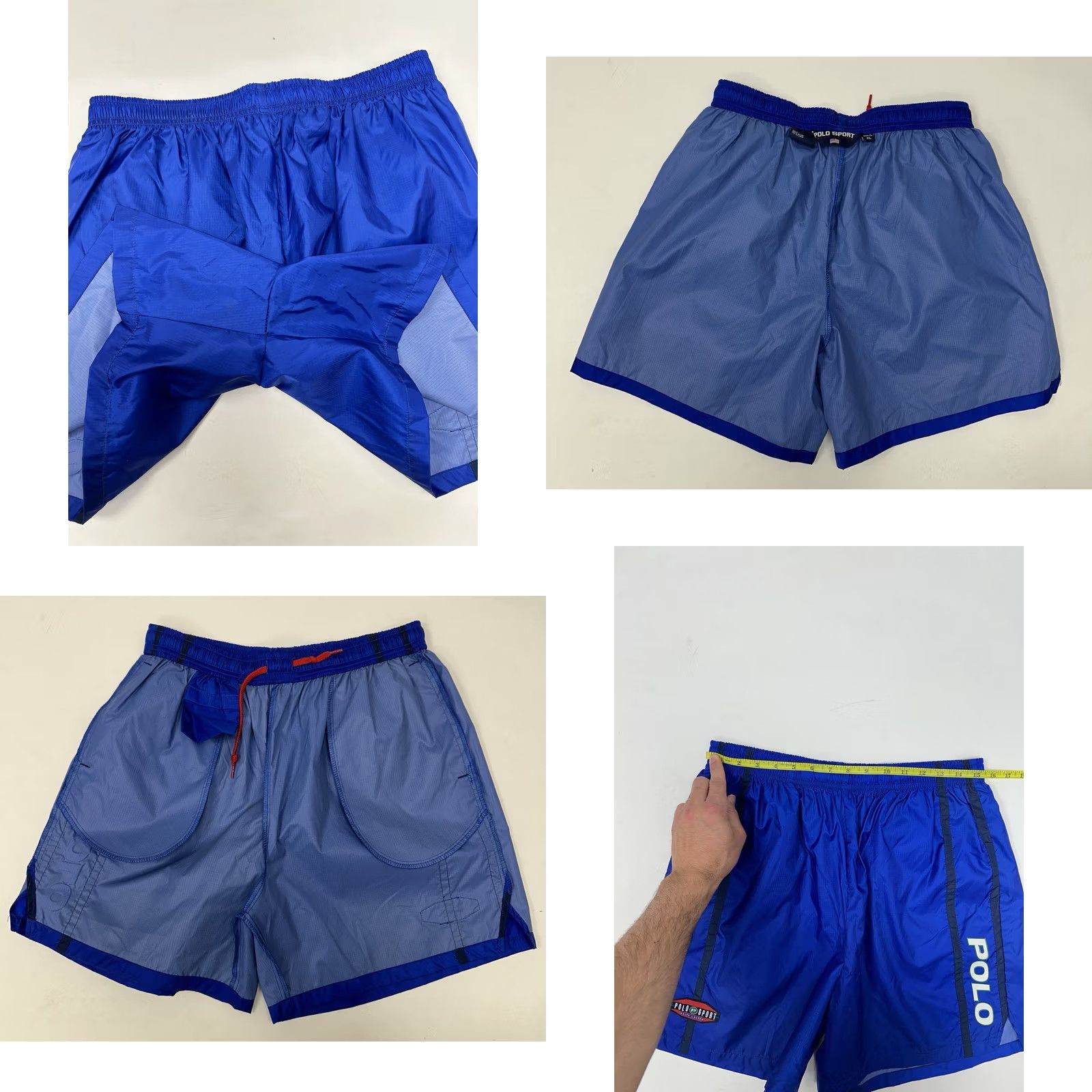 Vintage VINTAGE Polo Sport Ralph Lauren Blue Nylon Athletic Shorts XL Men 90s Rare Size US XL / EU 56 / 4 - 10 Thumbnail