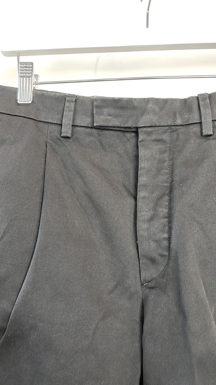 Prada Prada SS/20 Black Pleated Cotton Bermuda Shorts Size US 34 / EU 50 - 4 Thumbnail