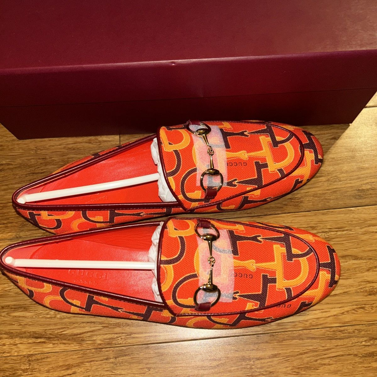 Gucci Gucci Jordaan Casual Shoes Loafer Orange 431467 size 36 Size US 6 / IT 36 - 5 Thumbnail
