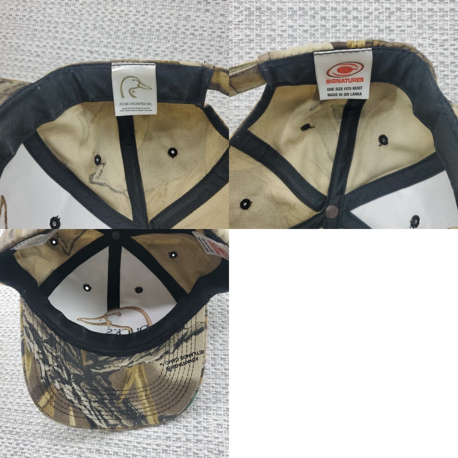 Vintage Ducks Unlimited Wetlands Camo Adjustable Strapback Hat Cap OSFM Mens Baseball Cap Camouflage Size ONE SIZE - 8 Thumbnail