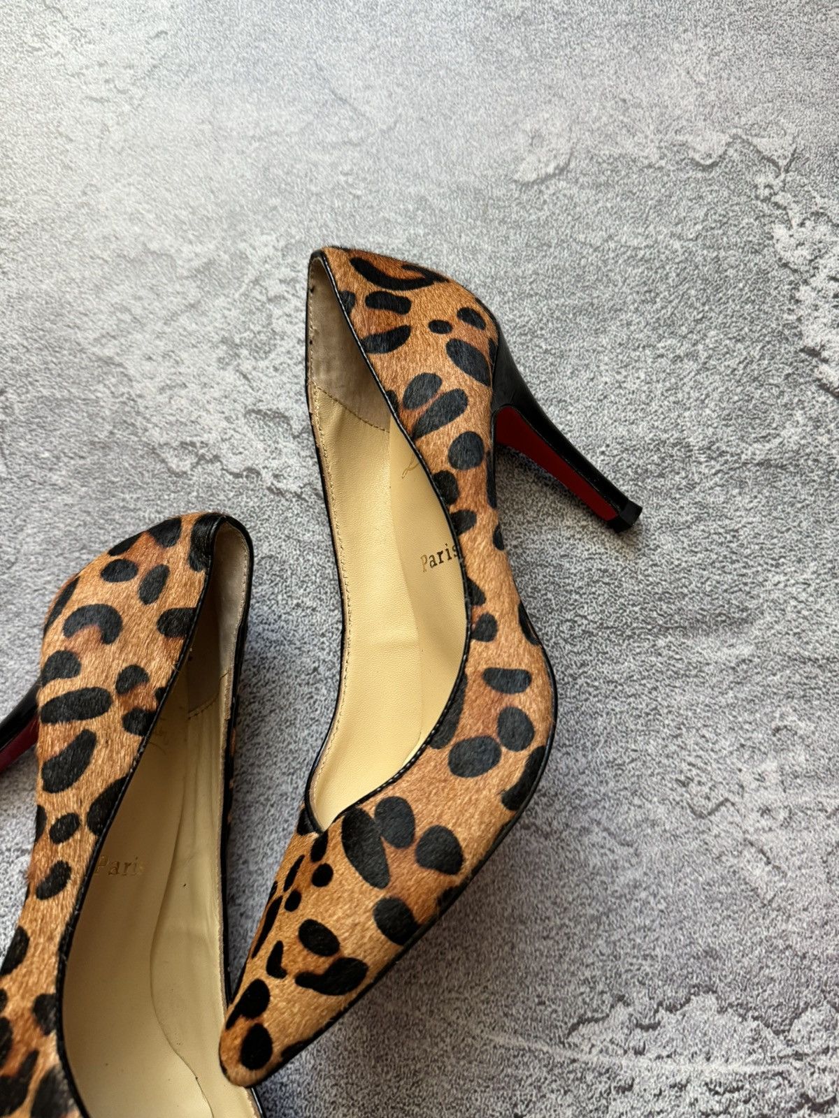 Christian Louboutin Christian Louboutin 37 leopard 🐆 heels 👠 shoes high Size US 7 / IT 37 - 4 Thumbnail
