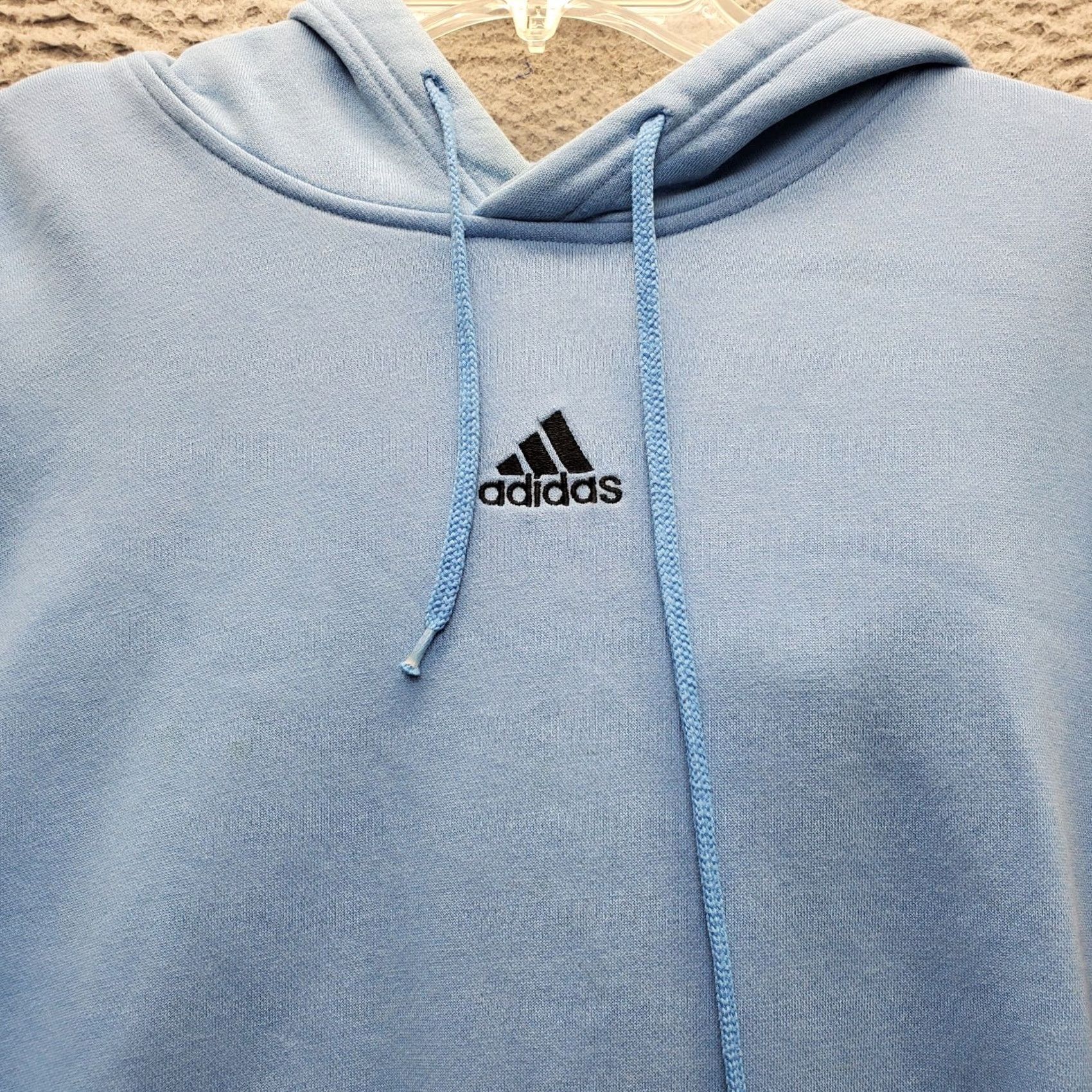 Adidas adidas Hoodie Men M Blue 3 Stripes Essentials Feel Cozy Fleece Long Sleeve Pullover Shirt Womens Men? Size US M / EU 48-50 / 2 - 8 Thumbnail