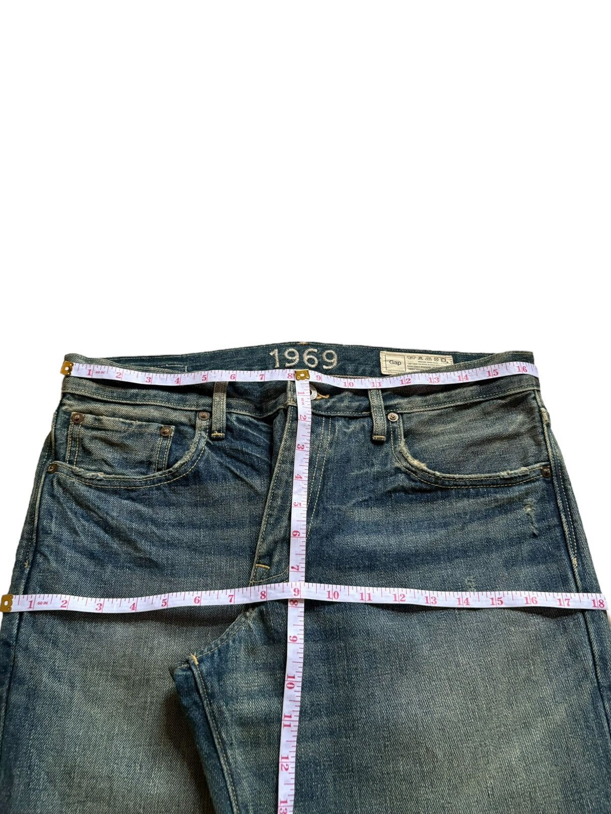 Gap Vintage Gap Rusty Mud Wash Distressed Loose Jeans Size US 33 - 16 Thumbnail