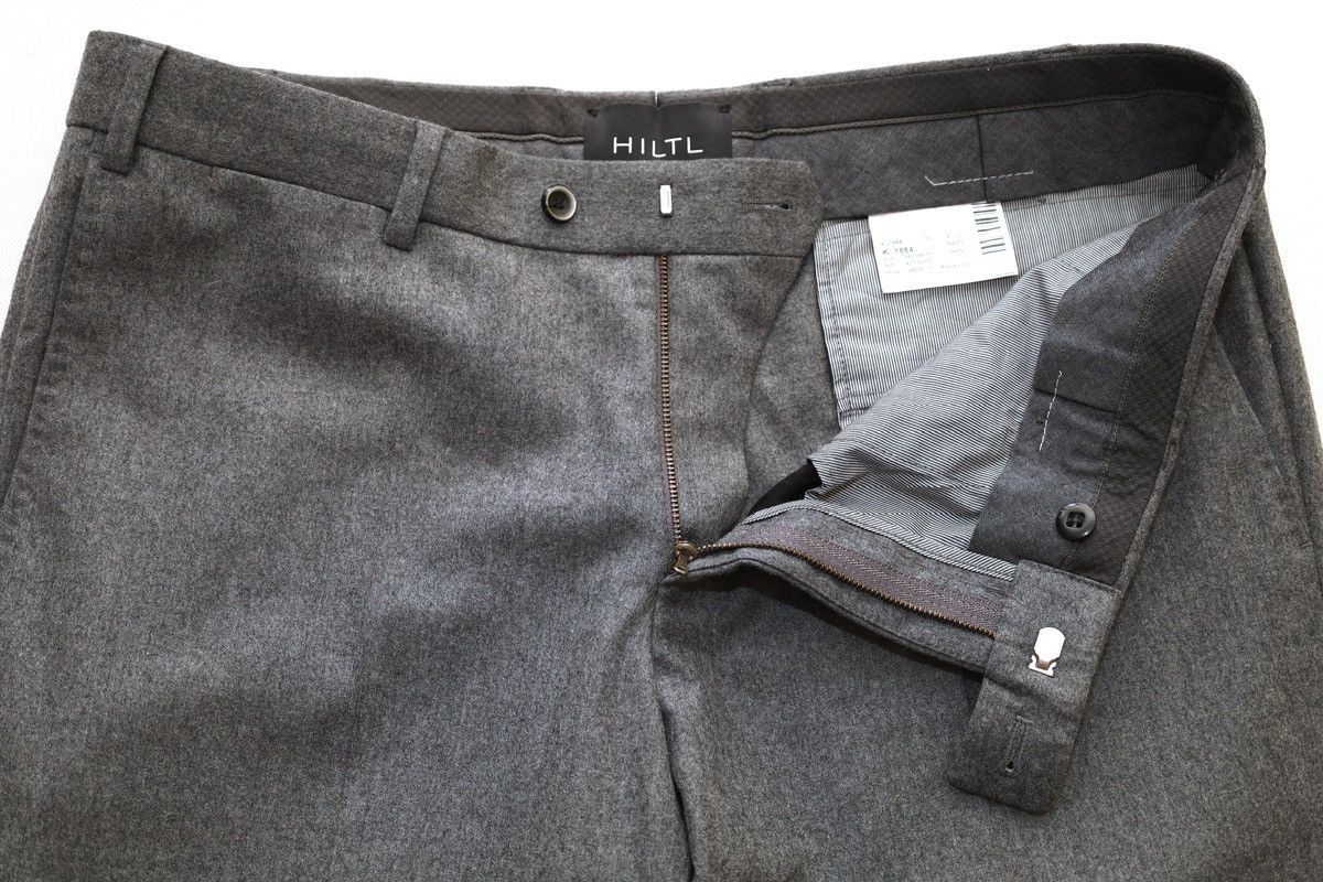 Hiltl Hiltl Dress Pants Size 46c Piacenza In Solid Light Gray Size 46S - 5 Thumbnail