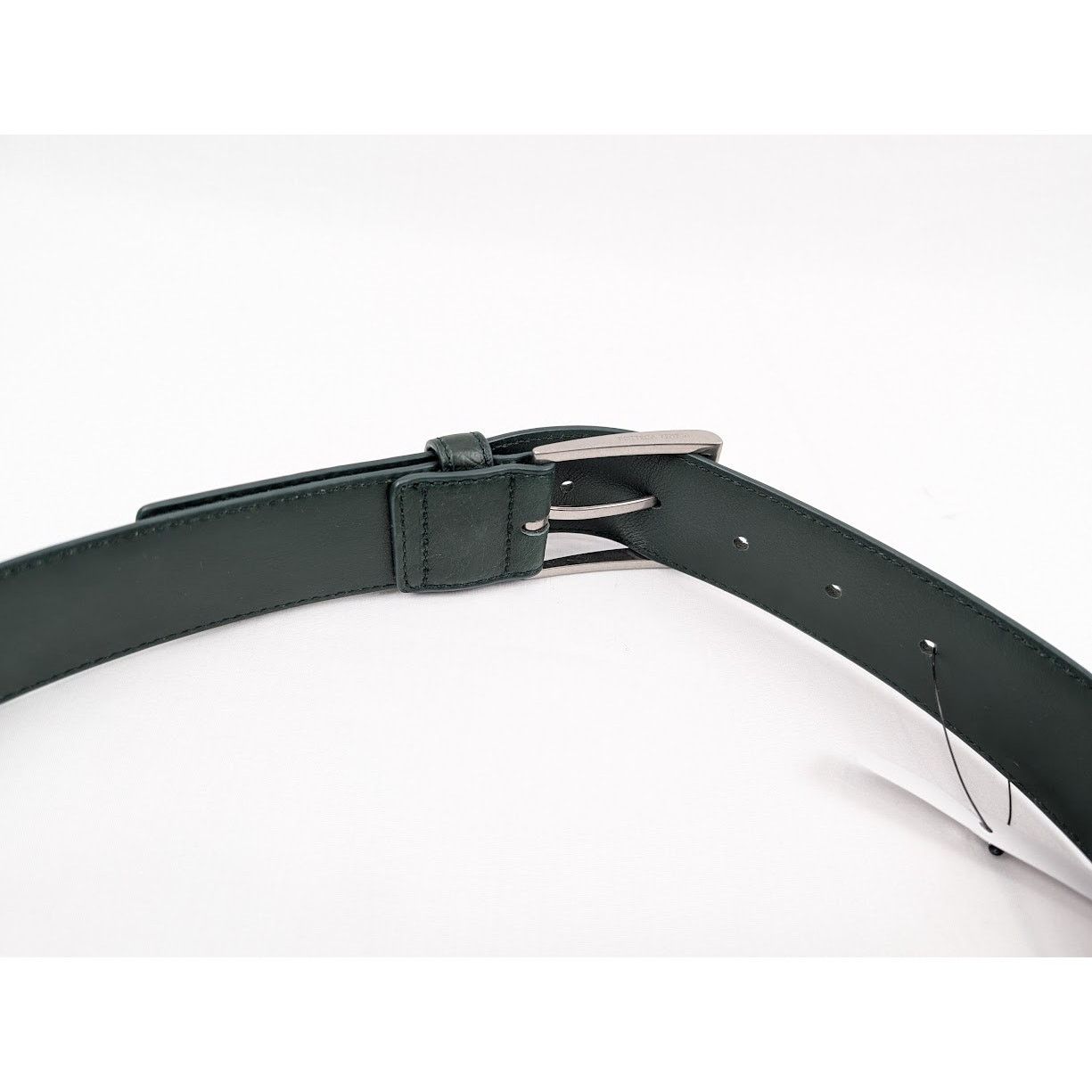 Bottega Veneta o1rshd1 Size: 90 / Struzzo/Light Calf Belt in Pine Green Size ONE SIZE - 14 Thumbnail