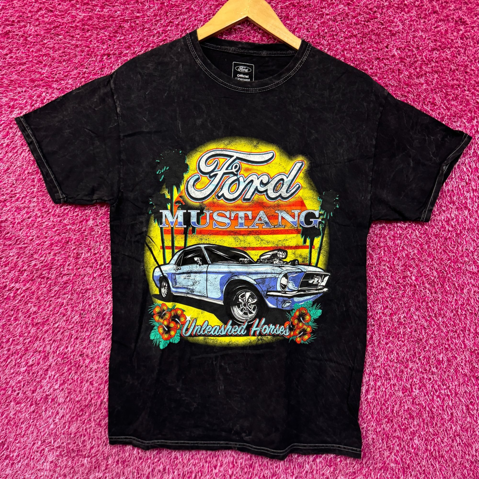 Ford Ford Mustang Unleashed Horses Tropical Sunset Promo Tee M Size US M / EU 48-50 / 2 - 1 Thumbnail