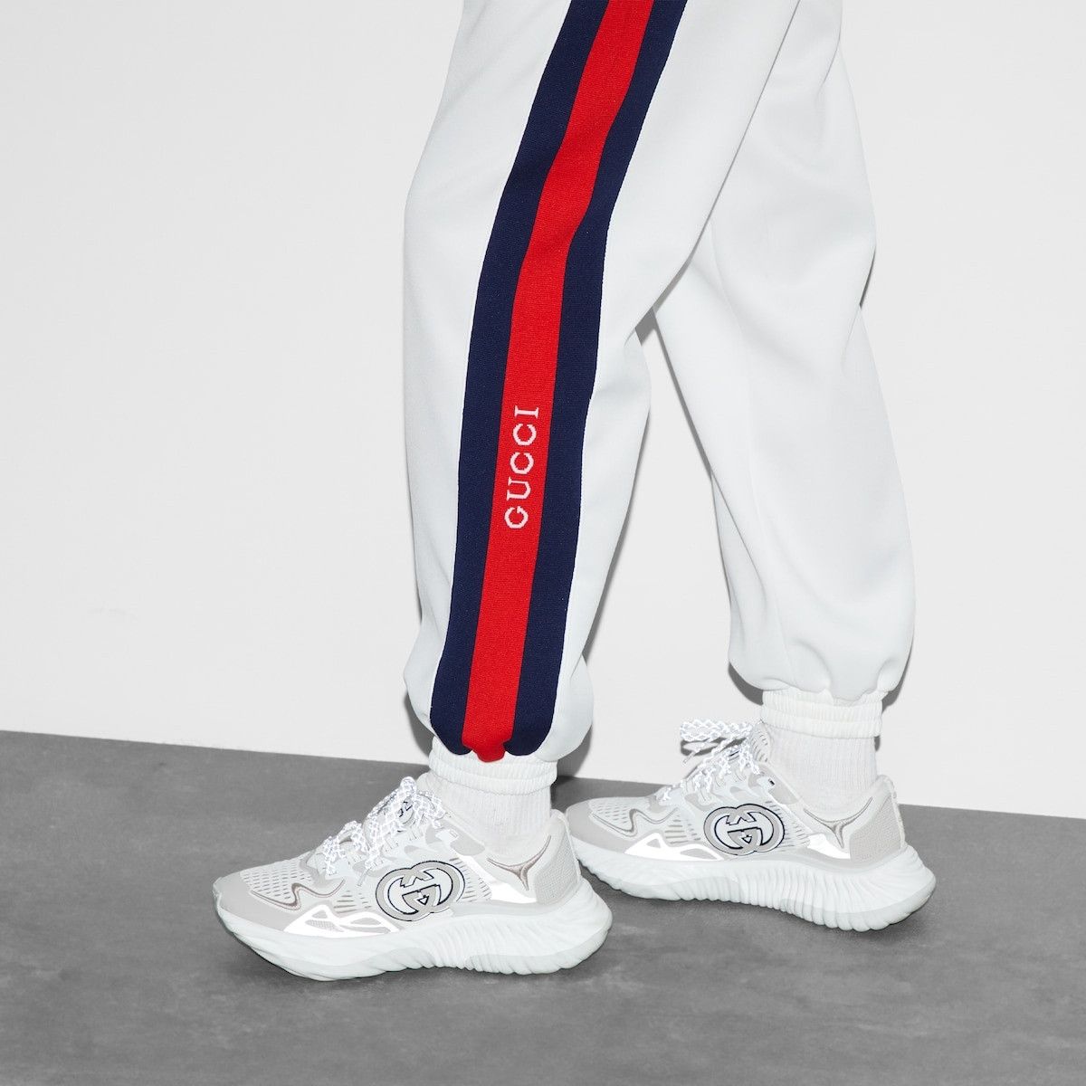 Gucci o1s1wg110925 Neoprene Jogging Pant with Web in Multicolor Size US 34 / EU 50 - 5 Thumbnail