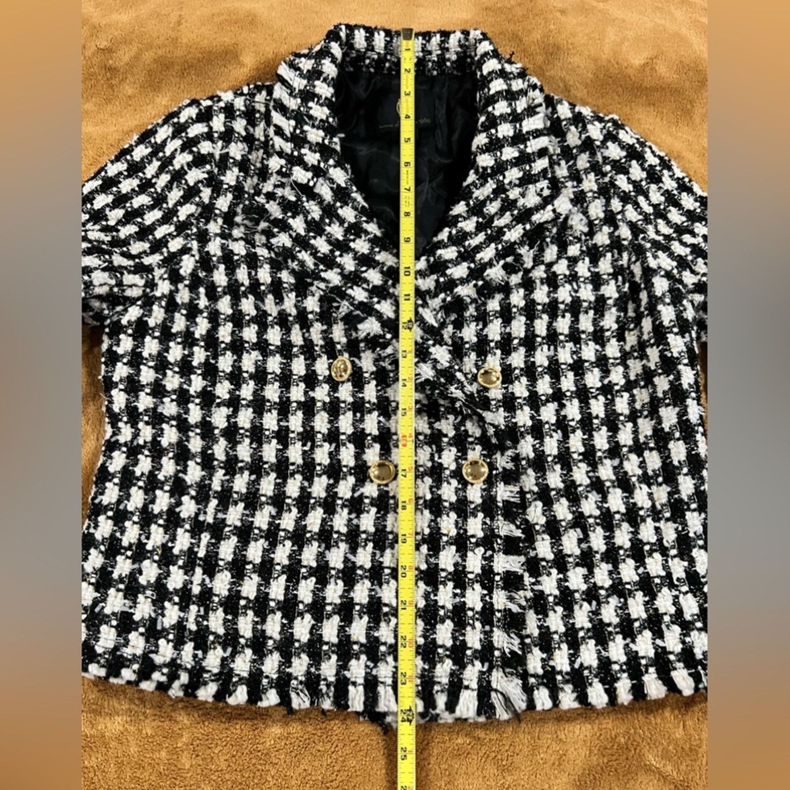 House of Harlow House of Harlow 1960 Tweed Chanel Style Blazer Jacket Large Size L / US 10 / IT 46 - 9 Thumbnail