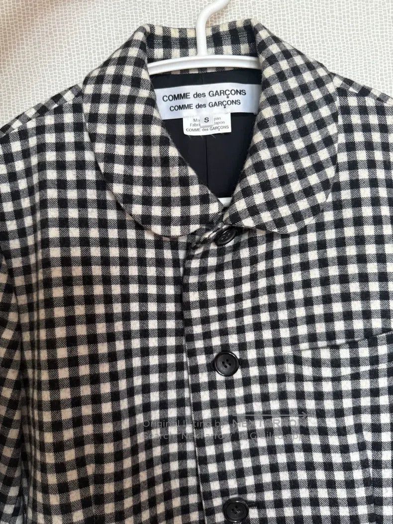 Comme des Garcons Comme Des Garcons Black and white plaid wool coat Size S / US 4 / IT 40 - 4 Thumbnail