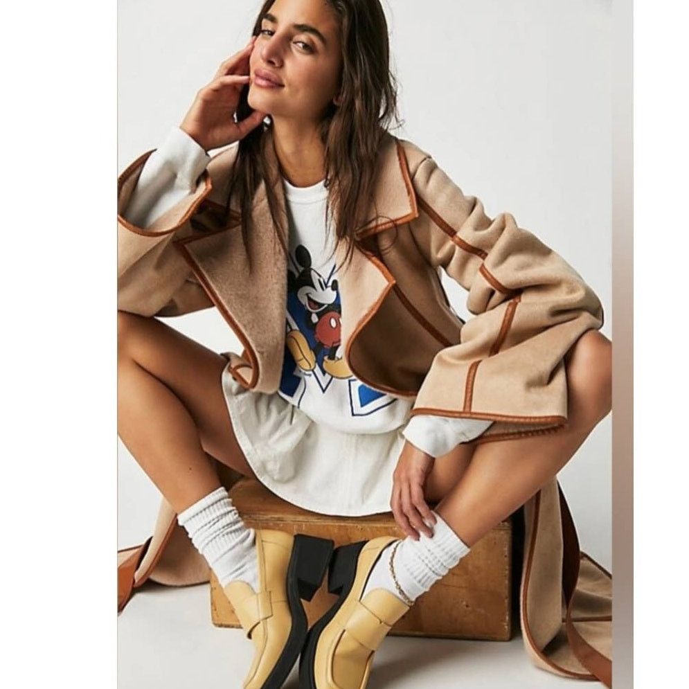 Free People New FREE PEOPLE Marei1998 Sweet Pea Duster $835 XS/S (0) Size S / US 4 / IT 40 - 3 Thumbnail