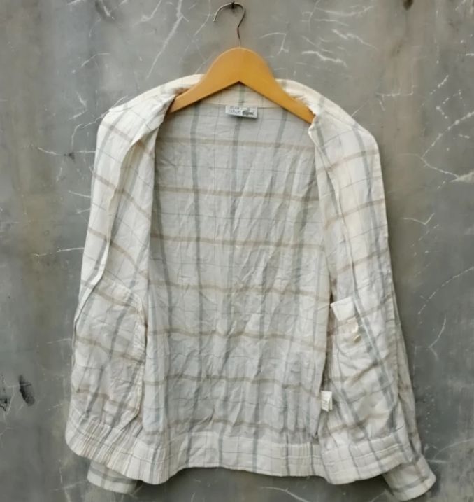 Lacoste × Vintage Lacoste crocodile casual work jacket Size US L / EU 52-54 / 3 - 3 Thumbnail