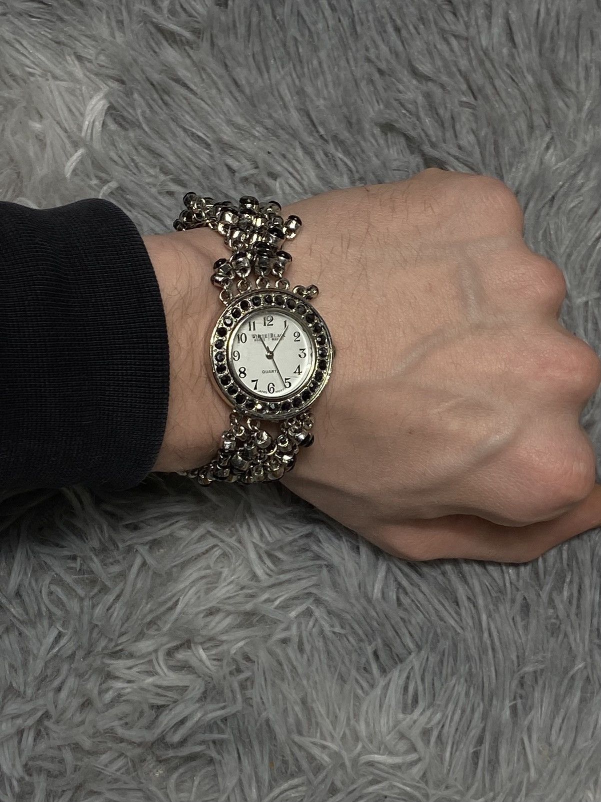 Japanese Brand × Jewelry × Vintage White Black House Market Bracelet Watch Japanese Brand Size ONE SIZE - 13 Thumbnail