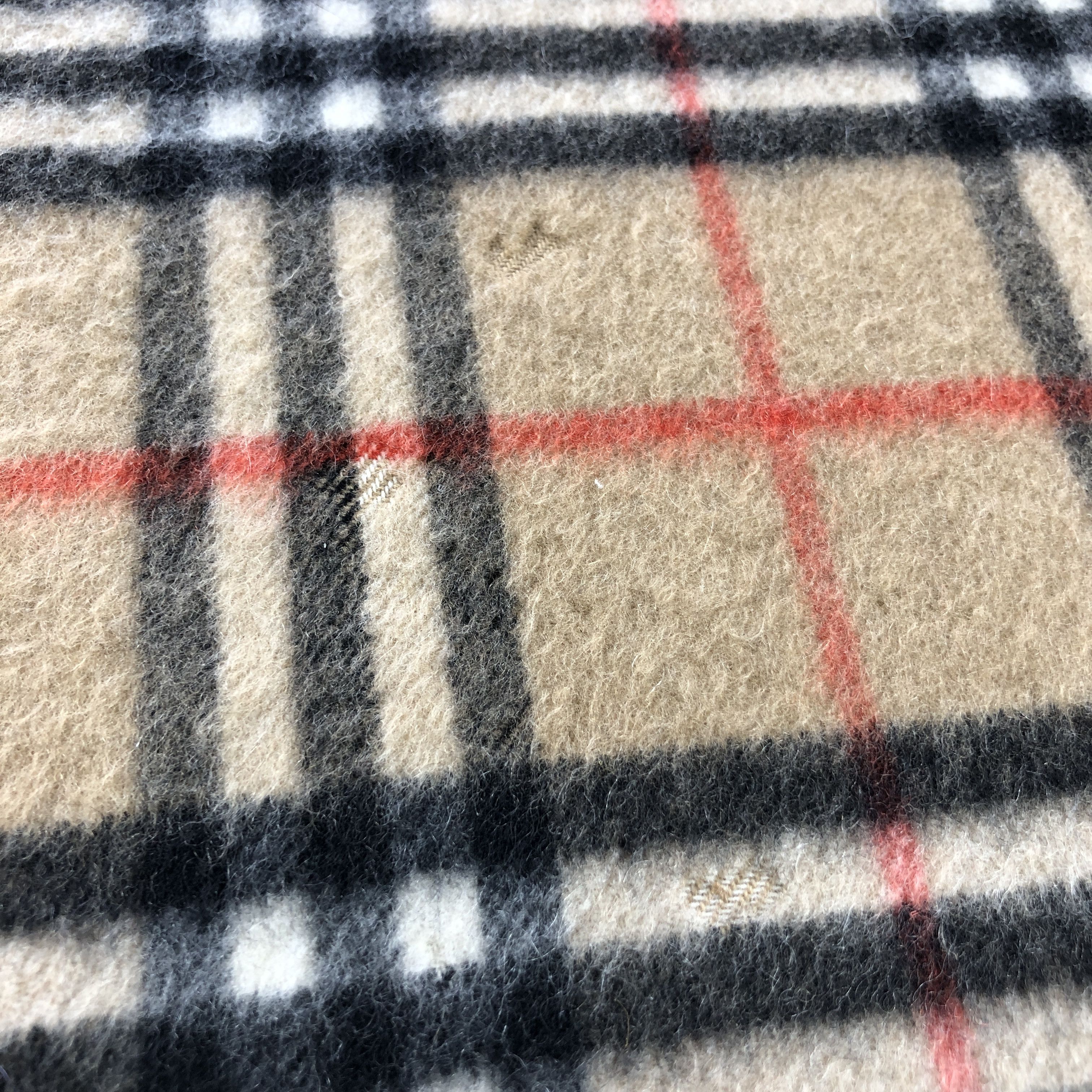 Burberry Burberry Tan Nova Check Cashmere Scarf Muffler V2853 Size ONE SIZE - 10 Thumbnail