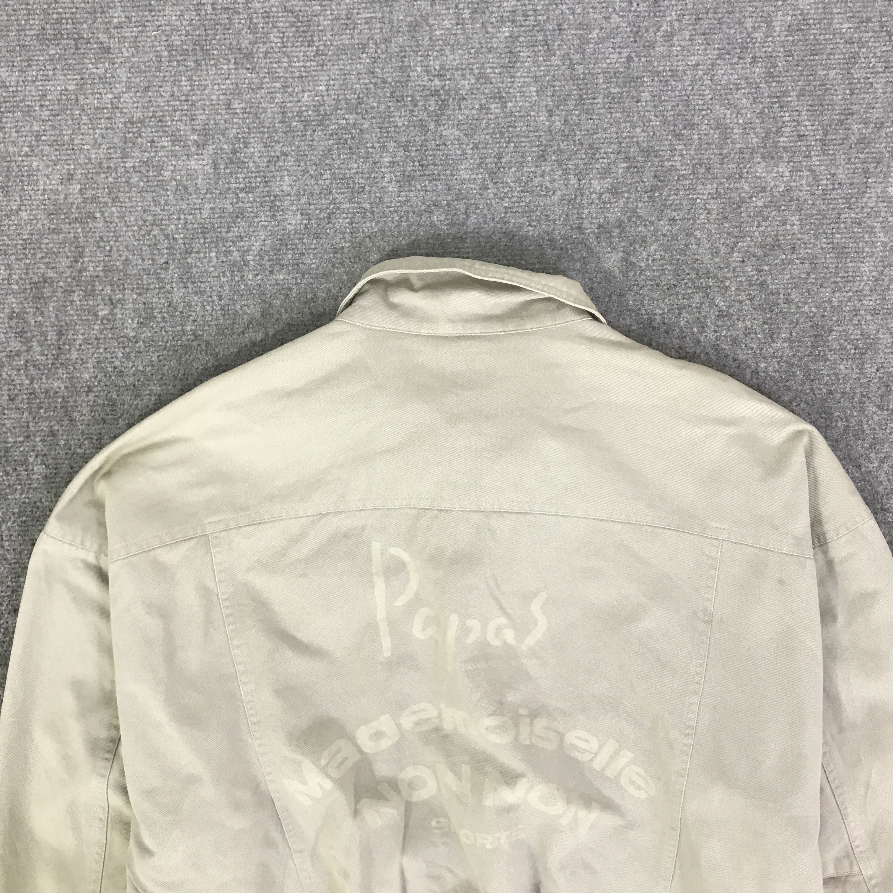 Japanese Brand PAPAS TENNIS BUTTON BOMBER JACKET K119B9 Size US L / EU 52-54 / 3 - 4 Thumbnail