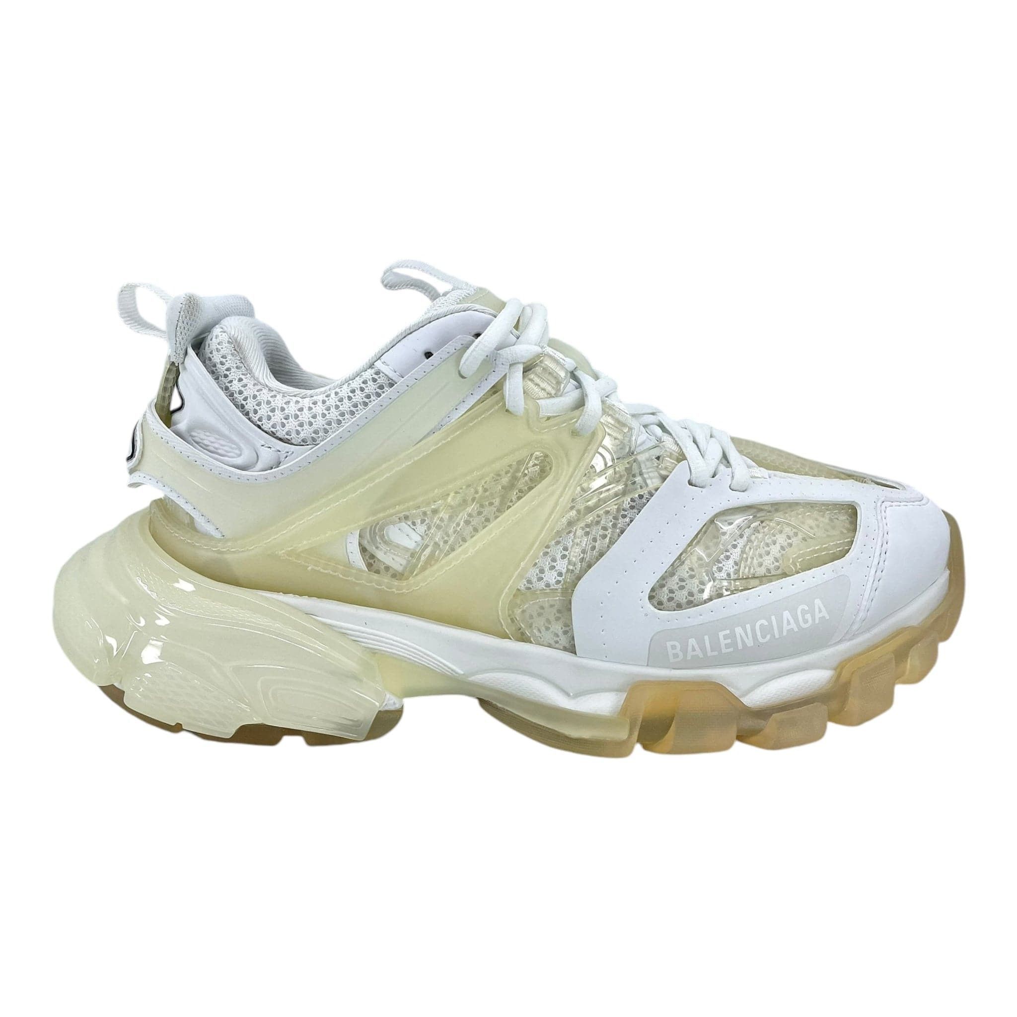 Balenciaga Track Clear Sole White Cream Size US 7 / IT 37 - 1 Thumbnail