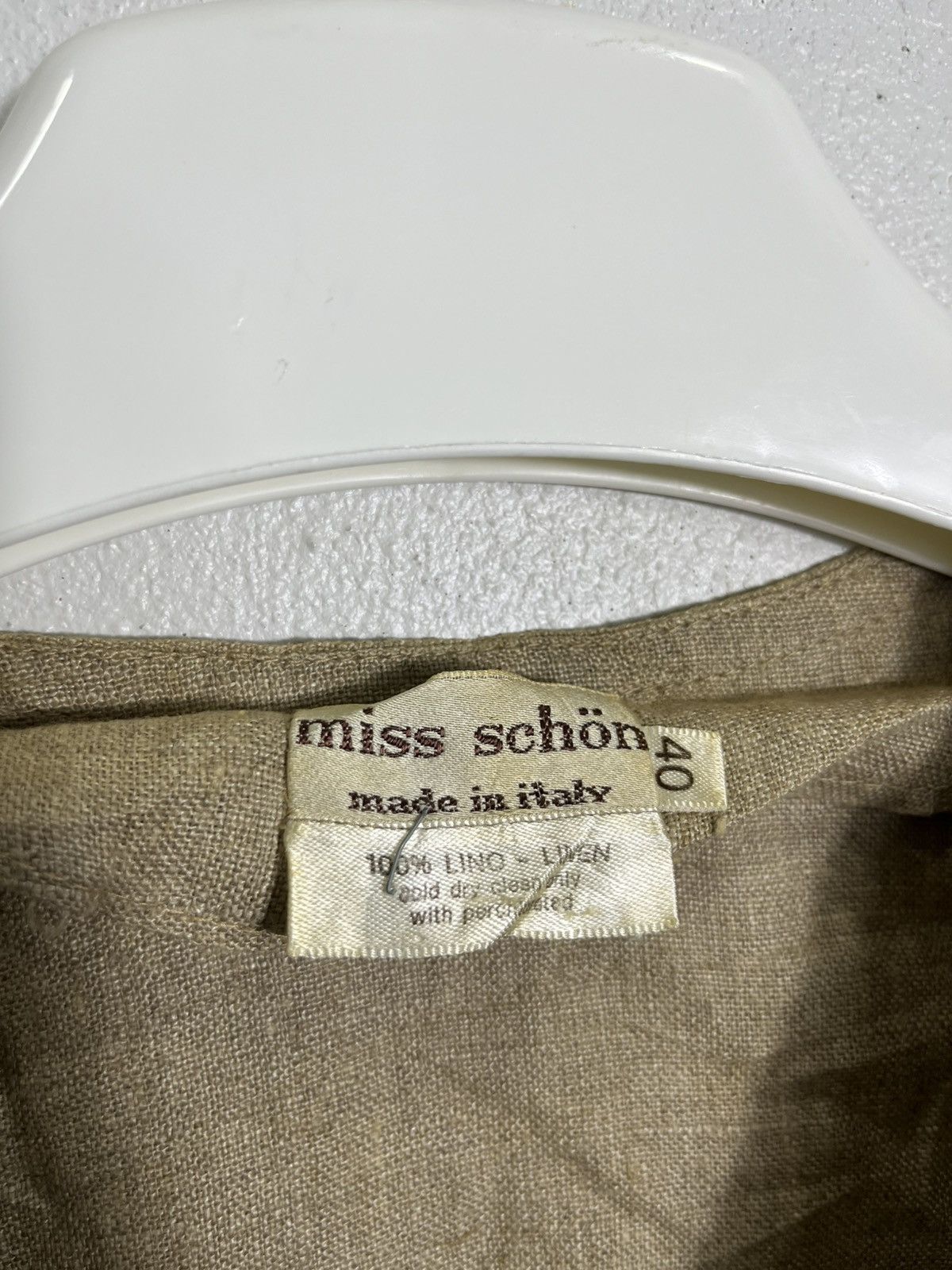 Mila Schon Vintage 80’s Miss Schön by Mila schön Italy Linen jacket Size S / US 4 / IT 40 - 2 Thumbnail
