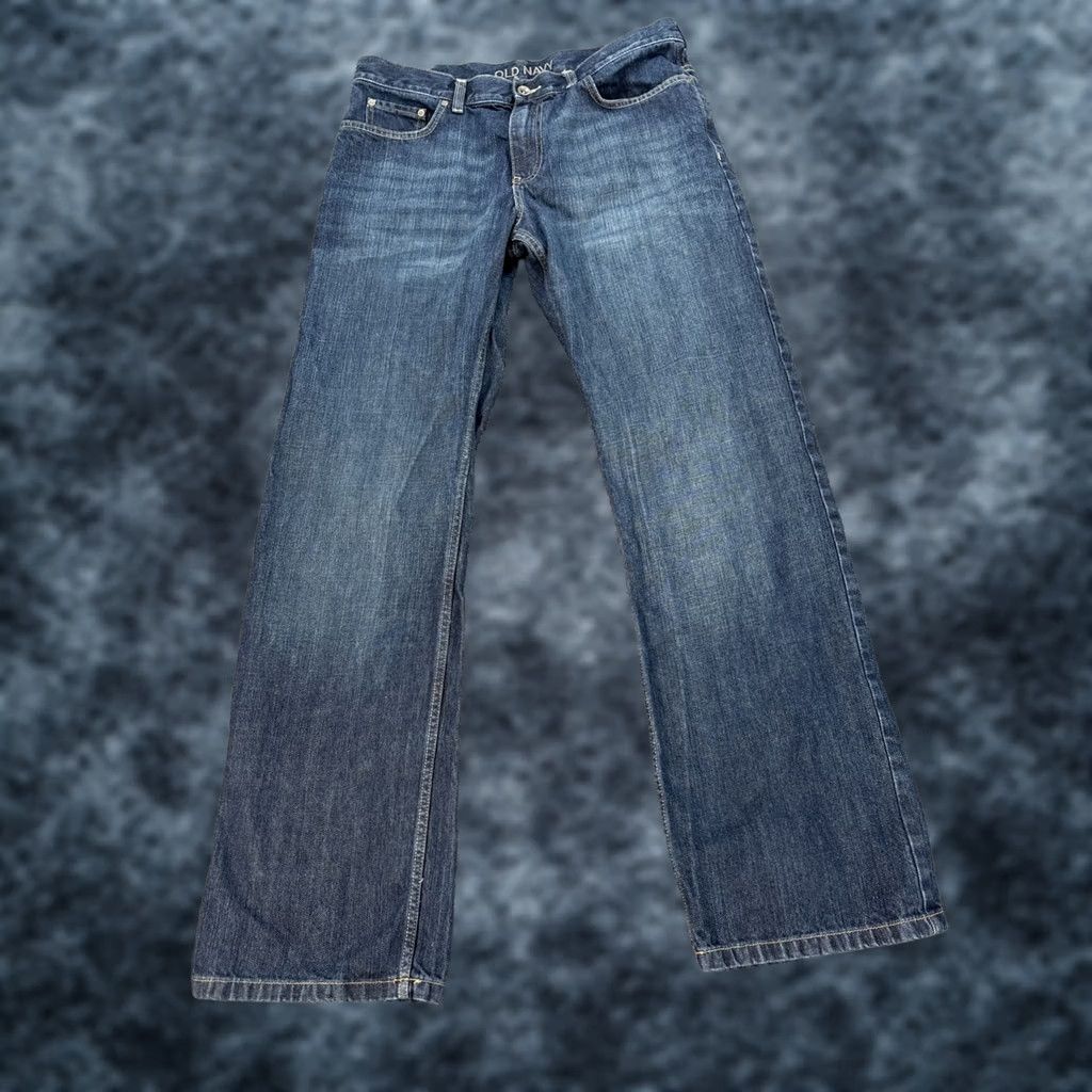 Old Navy VINTAGE Old Navy Jeans Bootcut Distressed Mens 36x35 Blue Cotton 35 Inseam USA 90s/2000s Grunge Work Relaxed Regular Men Size US 36 / EU 52 - 1 Thumbnail