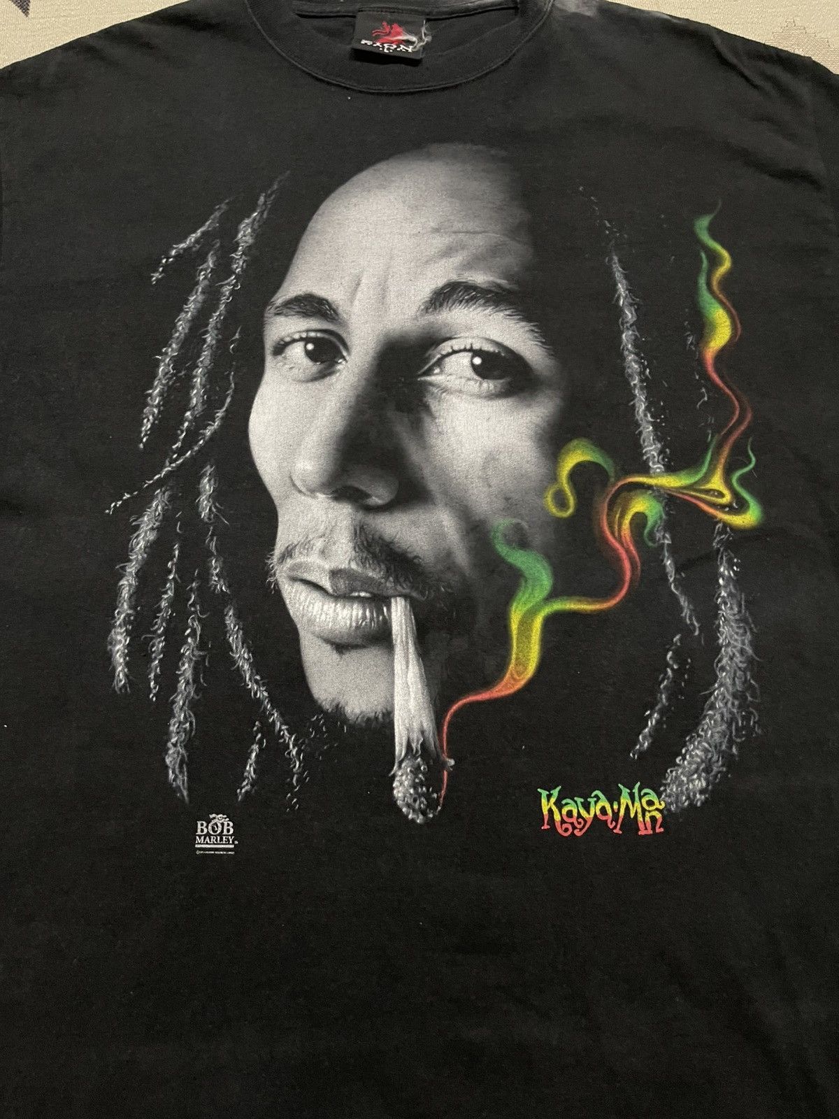 Bob Marley VINTAGE Y2K BOB MARLEY KAYA MAN SUNFADED TSHIRT Size US L / EU 52-54 / 3 - 3 Thumbnail