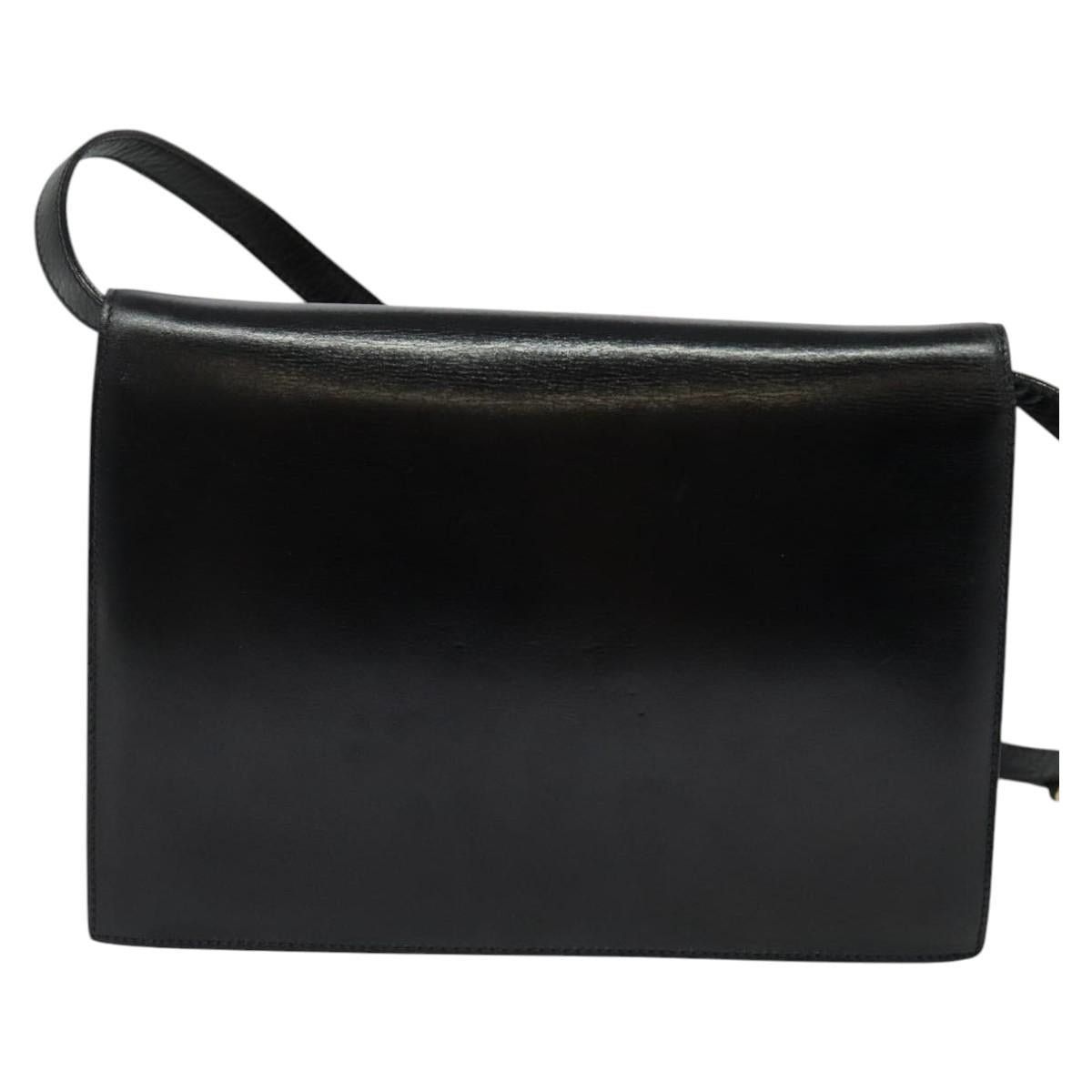 Celine CELINE Shoulder Bag Leather Black Gold Size ONE SIZE - 3 Thumbnail