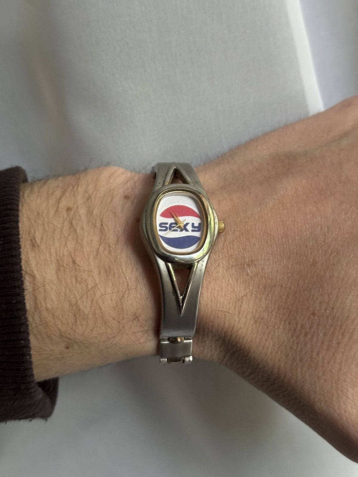 Handmade Vintage humor Pepsi Sexy watch Japanese Movt rare bracelet Size ONE SIZE - 2 Thumbnail
