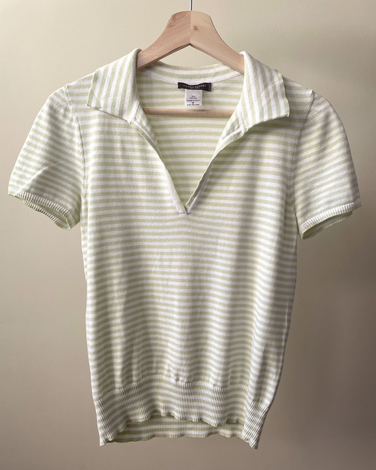 Henri Bendel Vintage Henri Bendel Stripe Polo Size S / US 4 / IT 40 - 1 Thumbnail