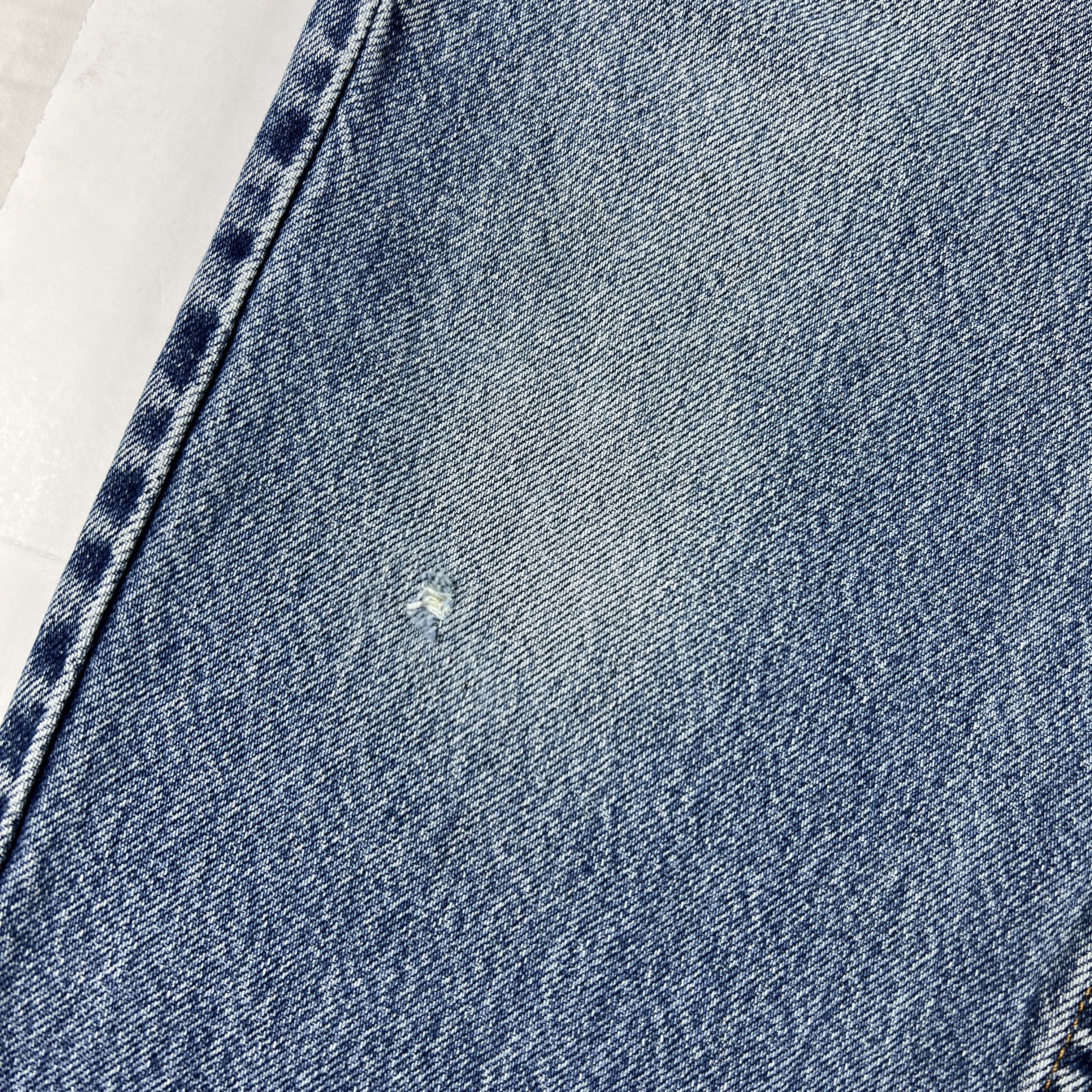 VTG Levi's Jeans 505 Straight Blue Faded Distressed Denim