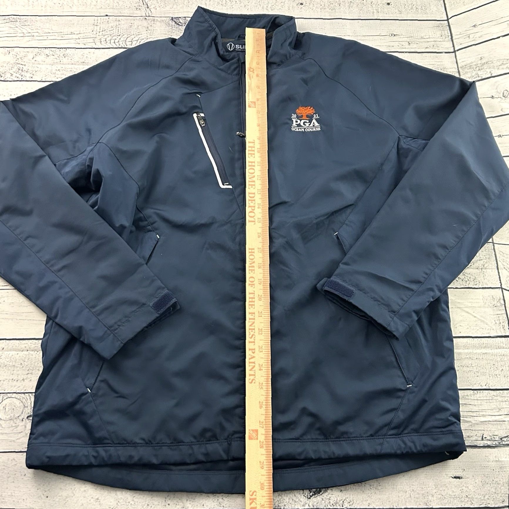 Vintage Sunice PGA 2021 Ocean Course Full Zip Windbreaker Jacket Men's L Blue Size US L / EU 52-54 / 3 - 4 Thumbnail