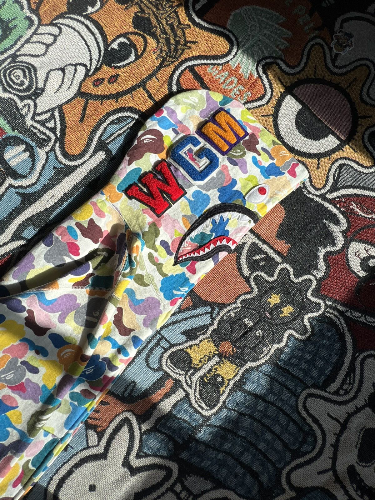 Bape Multi Camo Shark Full Zip Hoodie Size US S / EU 44-46 / 1 - 19 Thumbnail