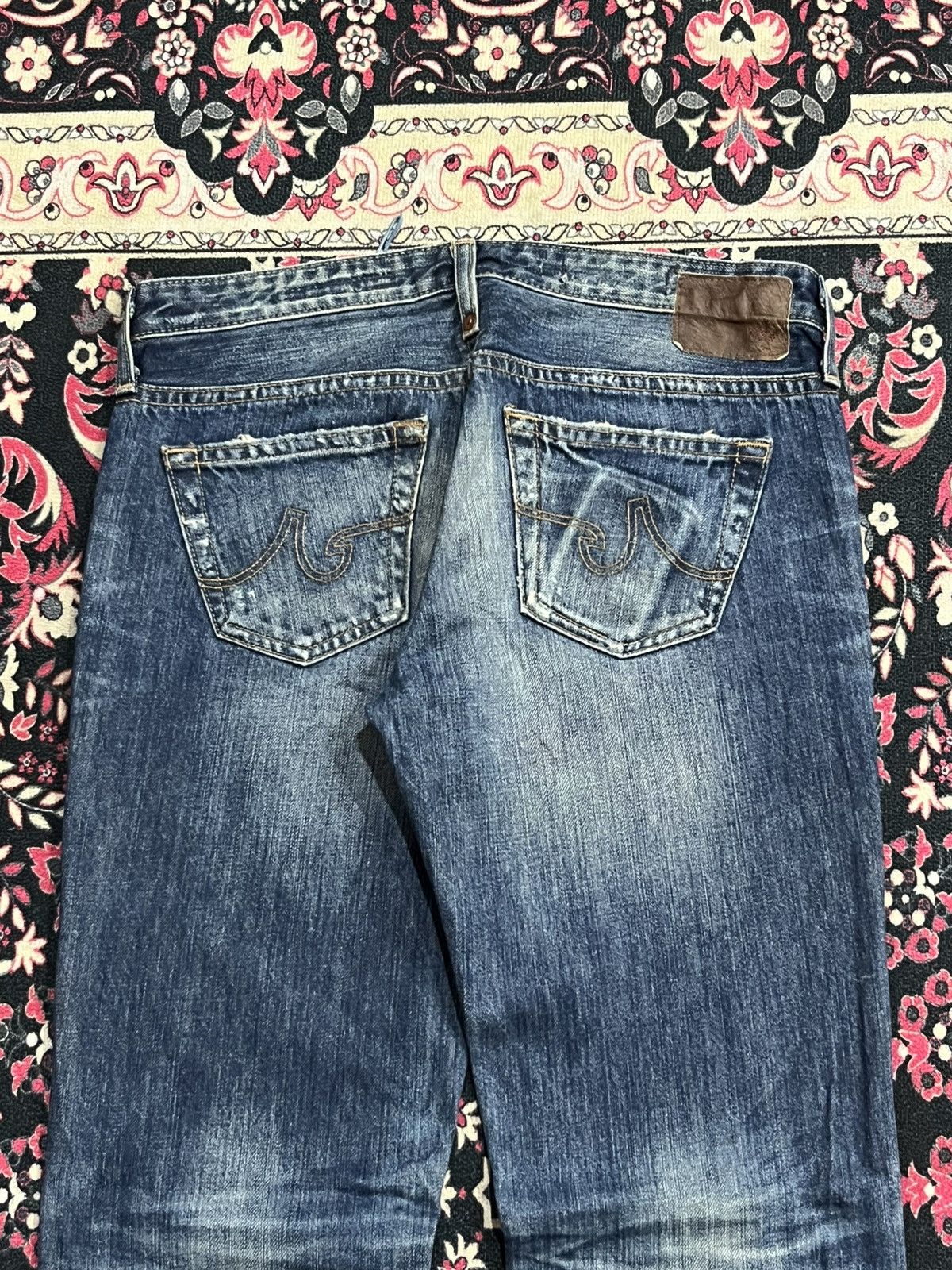 AG Adriano Goldschmied Adriano Goldschmied “The Kiss” Slim Straight Blue Faded Jean Size 27" / US 4 / IT 40 - 9 Thumbnail