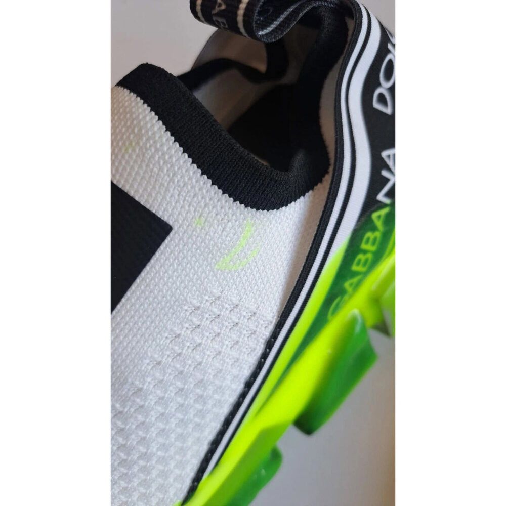Dolce & Gabbana Dolce & Gabbana White Yellow Slip On Sorrento Sneakers Shoes Size US 7 / IT 37 - 5 Thumbnail