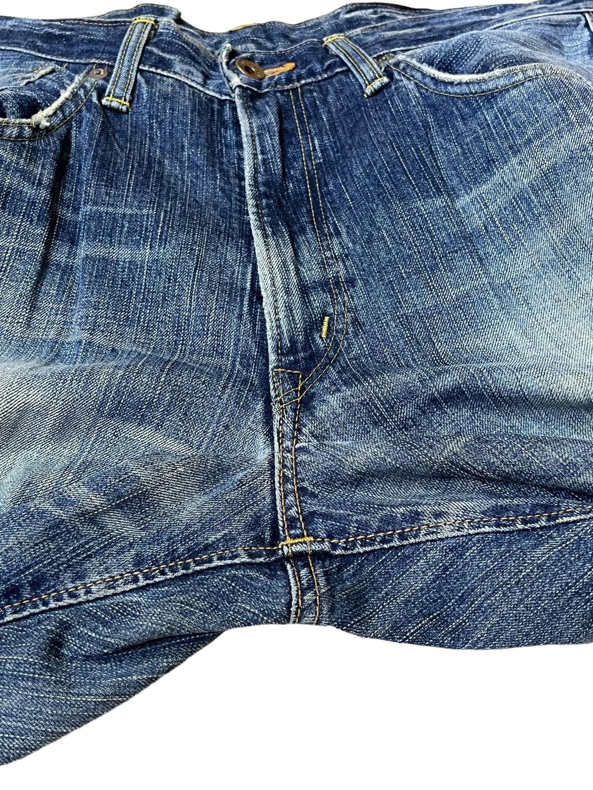 Edwin RIP🔥VINTAGE EDWIN 505-Z BUTTON FLY DISTRESSED SELVEDGE DENIM Size US 32 / EU 48 - 11 Thumbnail
