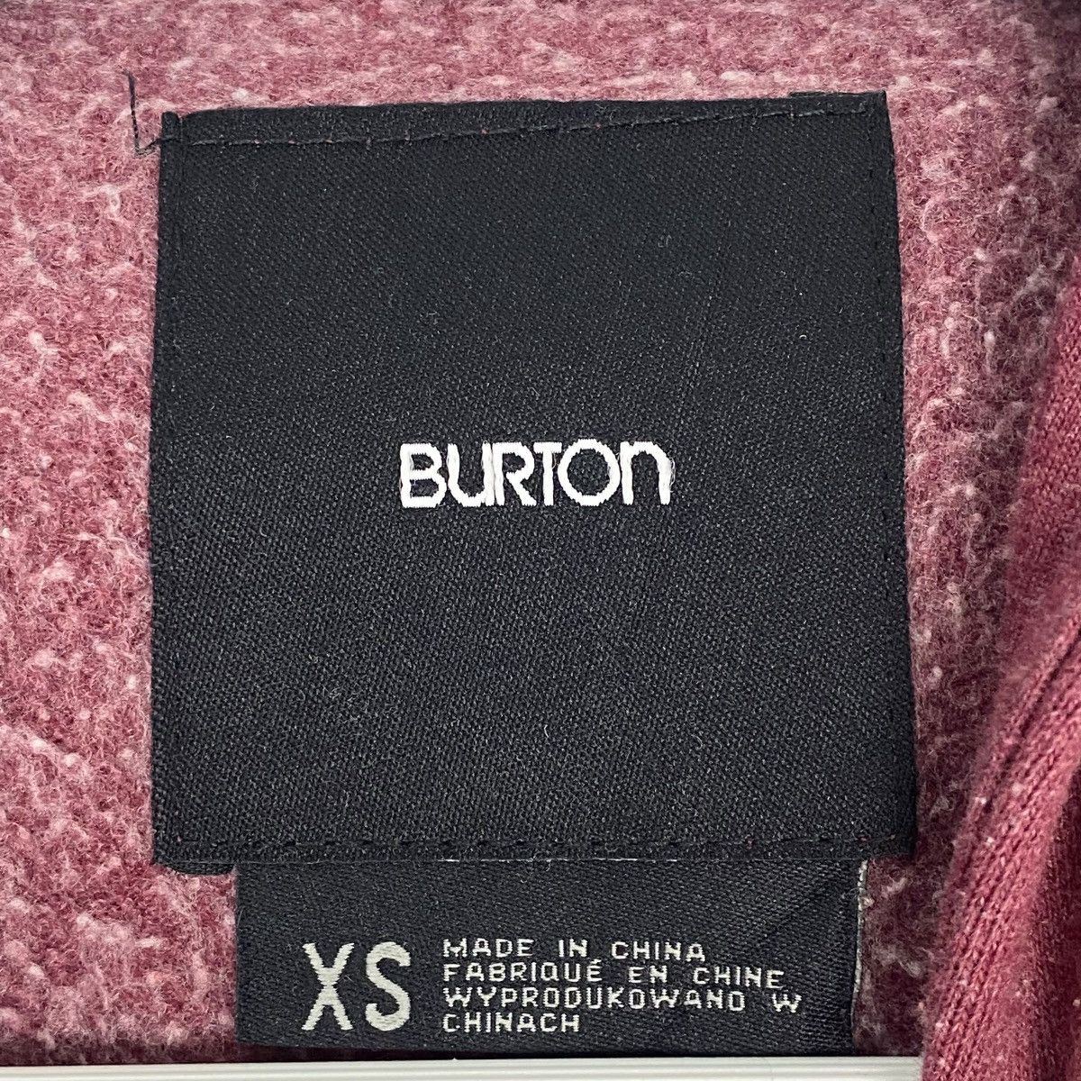 Vintage Vintage Burton Full Zip Hoodie Sweater Maroon Big Logo XL Size US XS / EU 42 / 0 - 4 Thumbnail