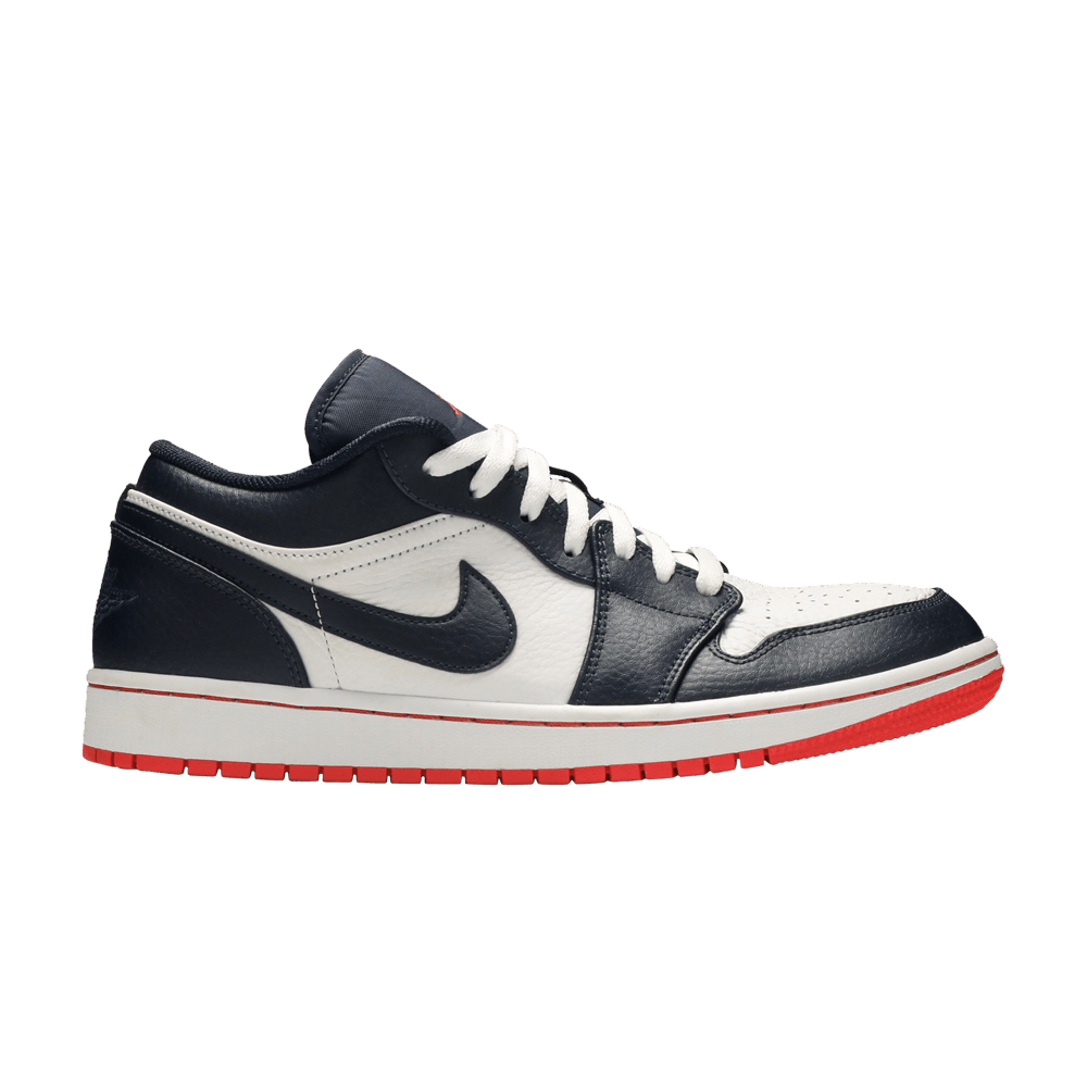 image of Air Jordan 1 Retro Low Obsidian Ember Shoes in Blue, Men's (Size 10)
