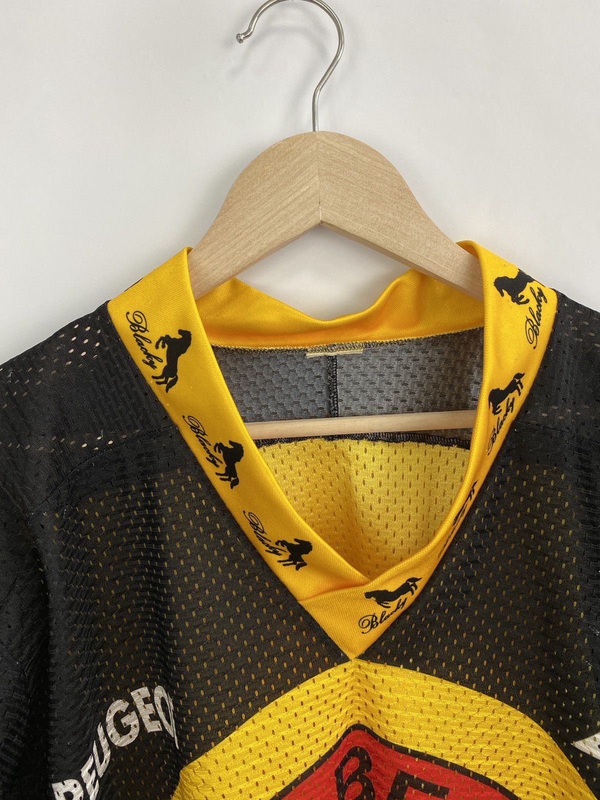 NHL 🇨🇭 Vintage 90s SC Bern Switzerland Hockey Jersey Peugeot Size US M / EU 48-50 / 2 - 7 Thumbnail