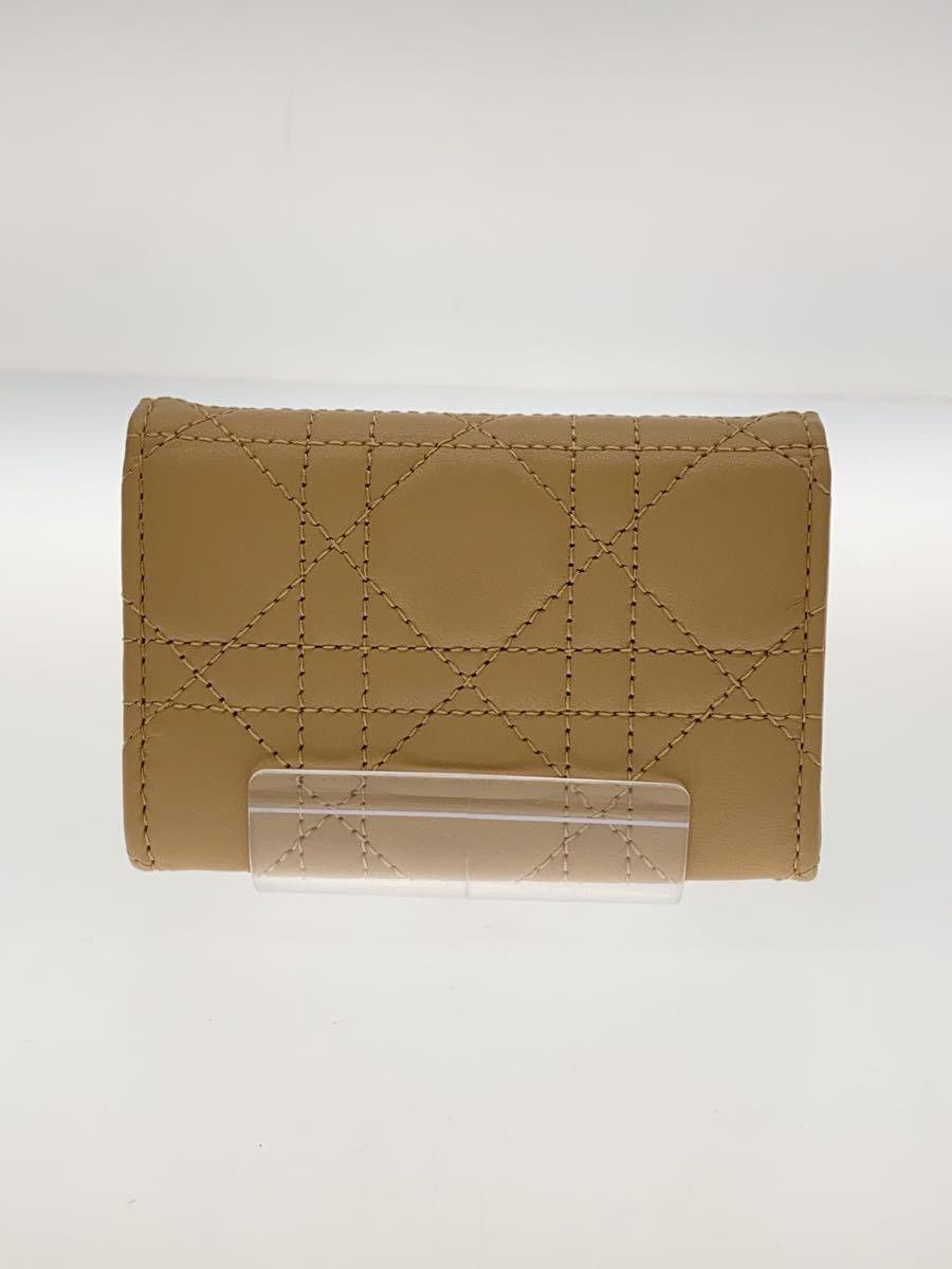 Dior Dior Leather Wallet Beige Size ONE SIZE - 2 Thumbnail