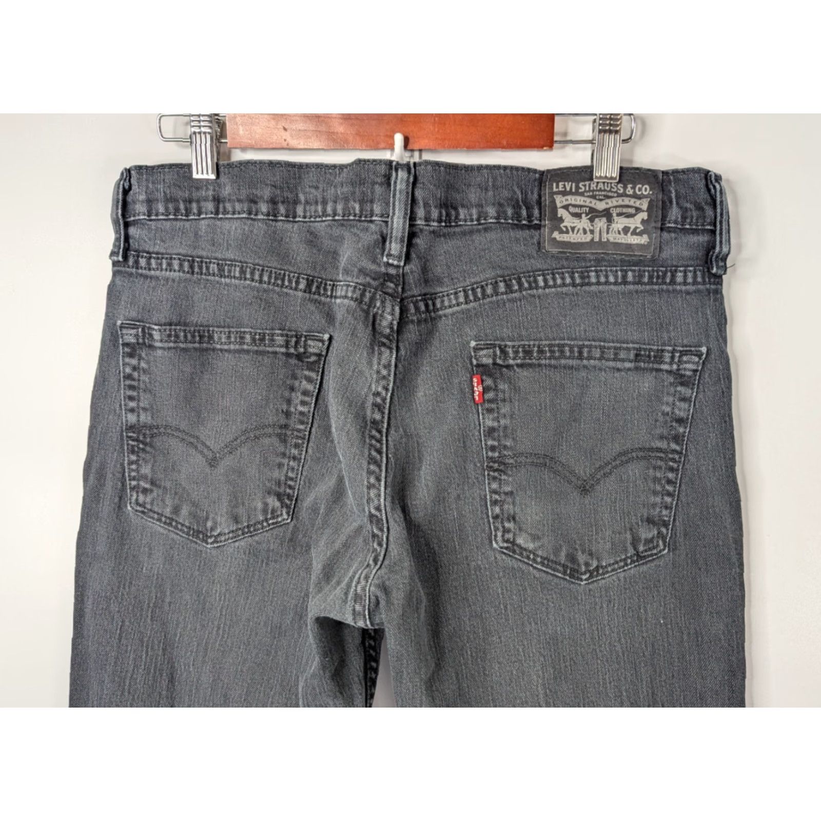 Levi's VINTAGE Levi's 511 Slim Denim Jeans 34x34 Black 04511-0168 Slim Fit 5-Pocket Mens Jeans Size US 34 / EU 50 - 5 Thumbnail