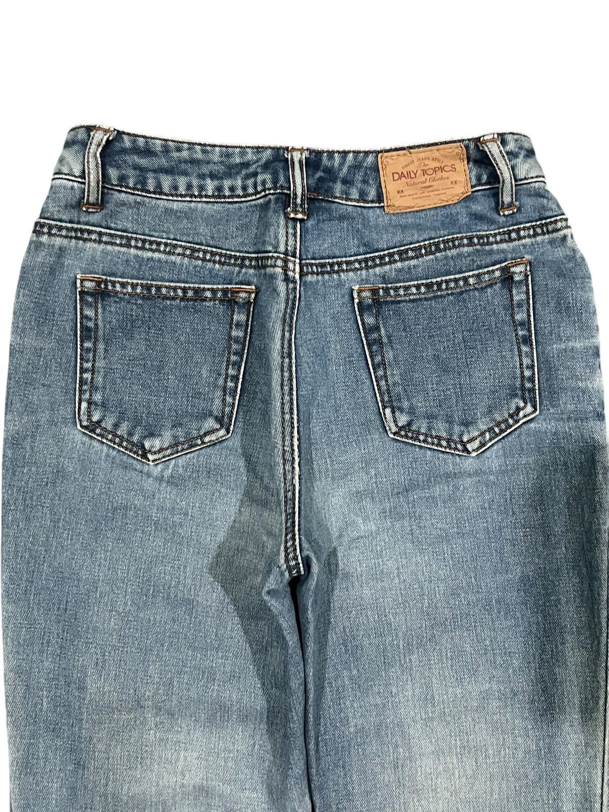 Hysteric Glamour × Japanese Brand Vintage Japanese Brand Blue Washed Distressed Flare Jeans Size 26" / US 2 / IT 38 - 4 Thumbnail