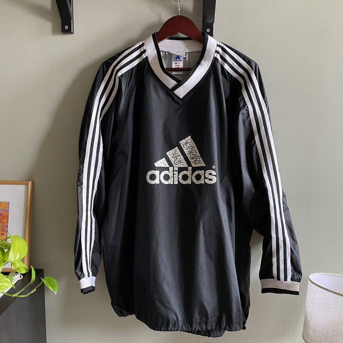 Adidas Adidas Pullover Coach Long Sleeve Jersey Polyester Size US L / EU 52-54 / 3 - 1 Thumbnail