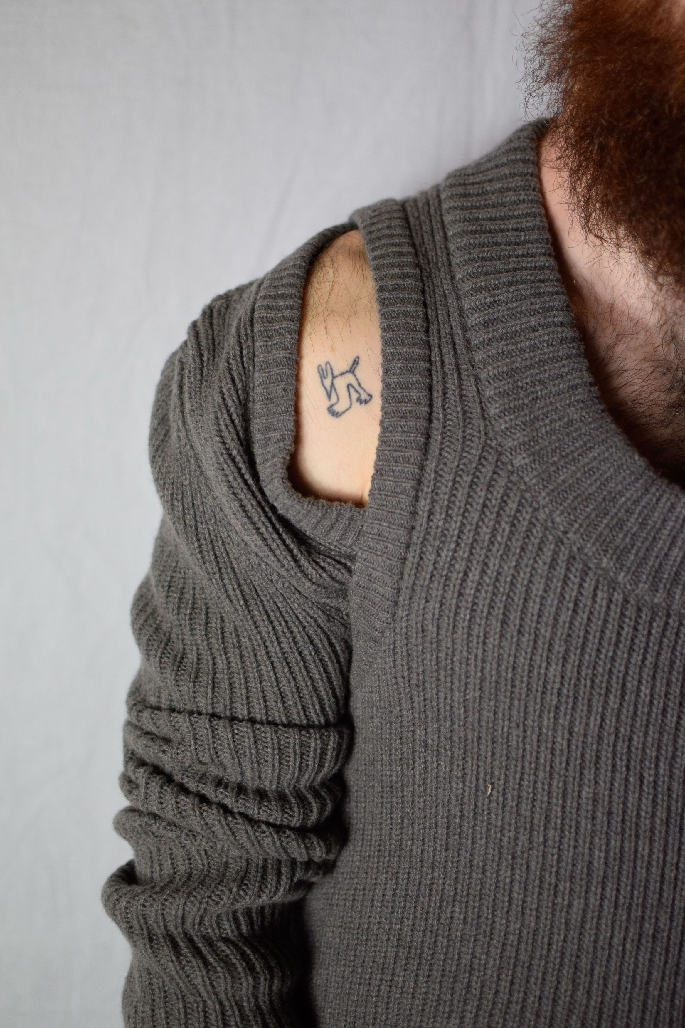 Rick Owens Rick Owens AW21 Banana Sweater - RR02A5608-WSBR Size US L / EU 52-54 / 3 - 12 Thumbnail