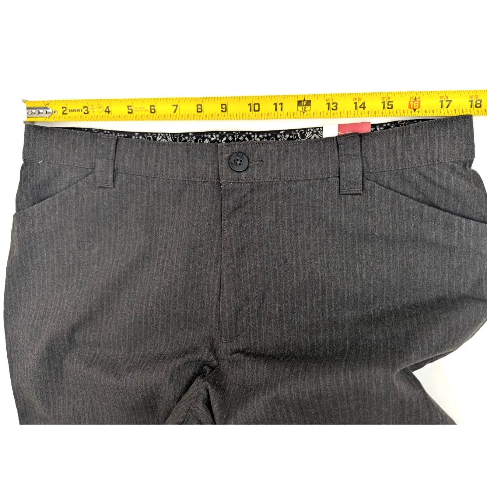 Lee Lee Gray Pinstripe Comfort Waist Bootcut Pants Women 18M (36x32) Cotton NWT Size 40" / US 18 - 5 Thumbnail