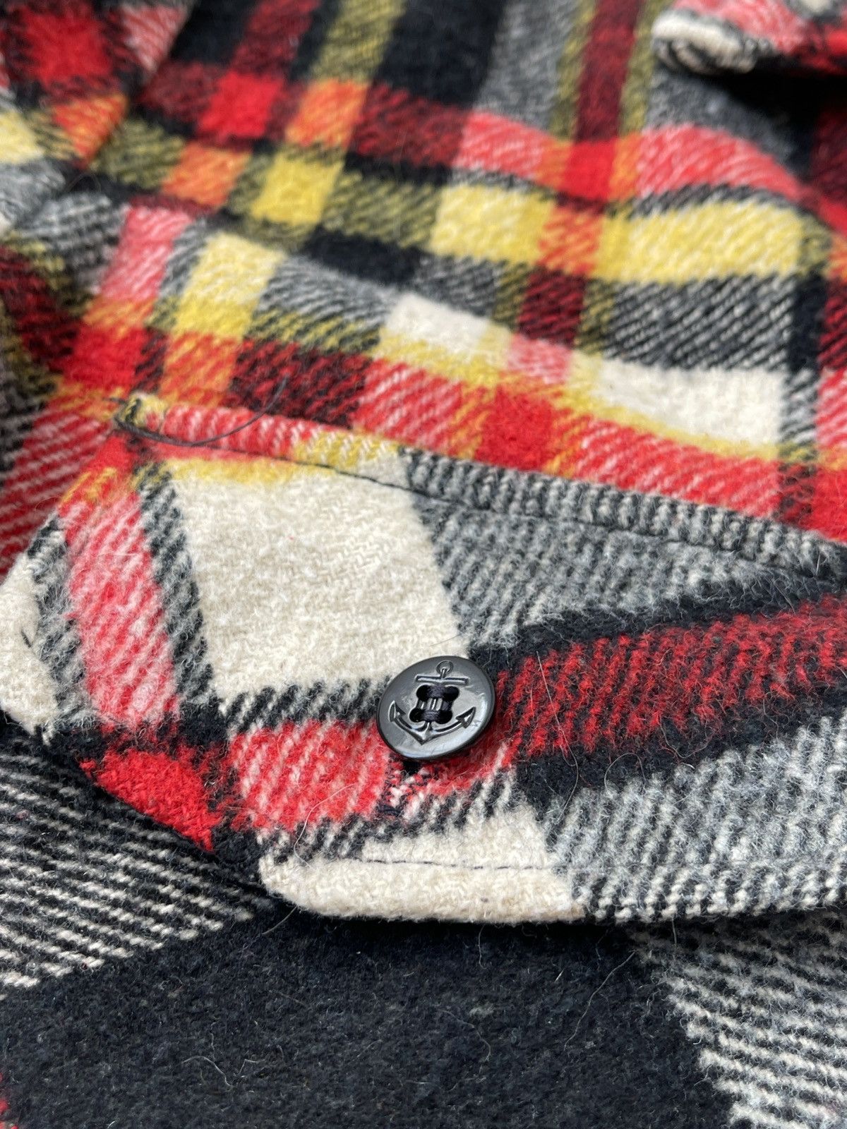 Proper Cloth × Vintage Vintage Proper Care Flannel Wool Fleece Jacket Size M USA Size US M / EU 48-50 / 2 - 7 Thumbnail