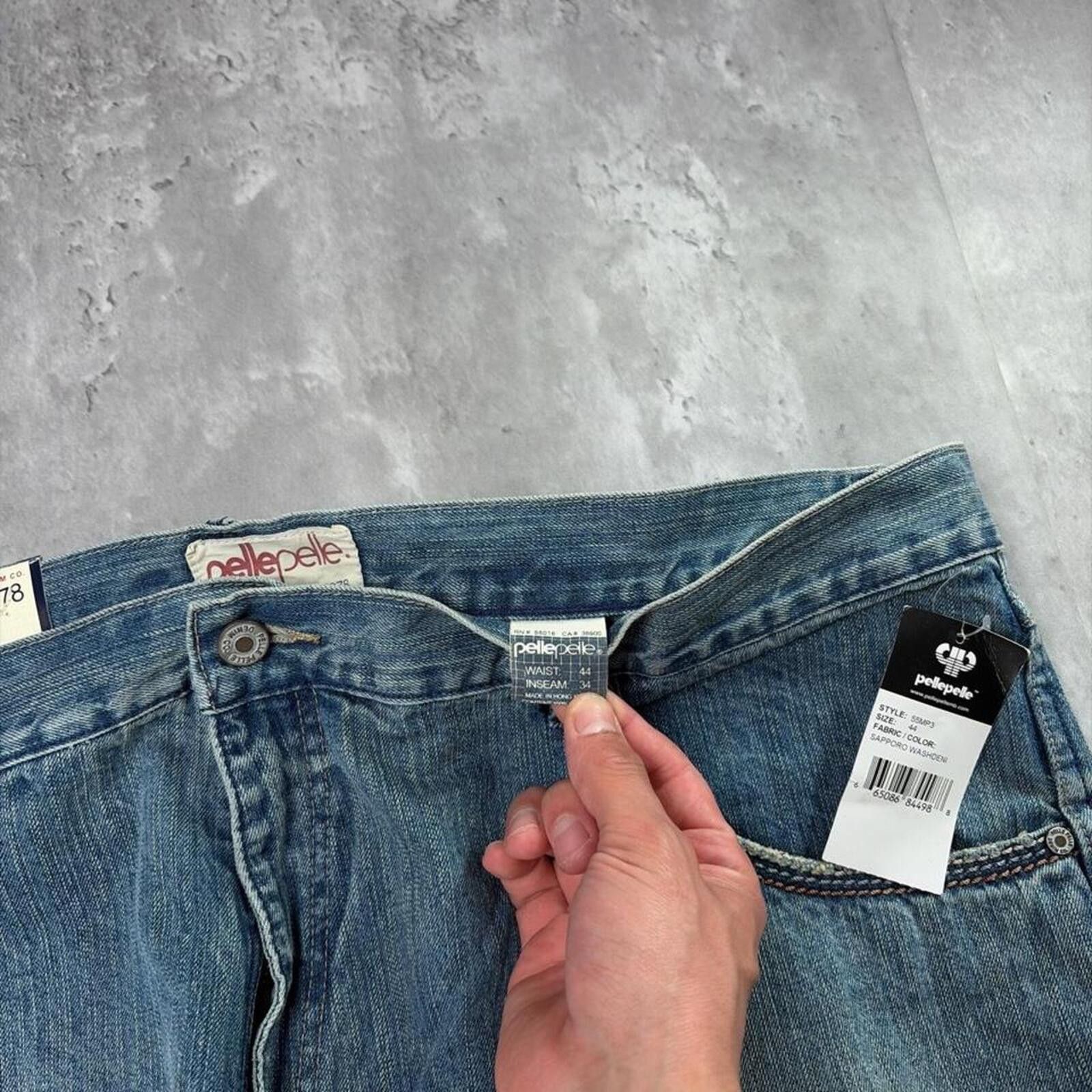 Pelle Pelle Y2K Pelle Pelle Grunge Baggy Deadstock Skater Denim Jeans Size US 34 / EU 50 - 5 Thumbnail