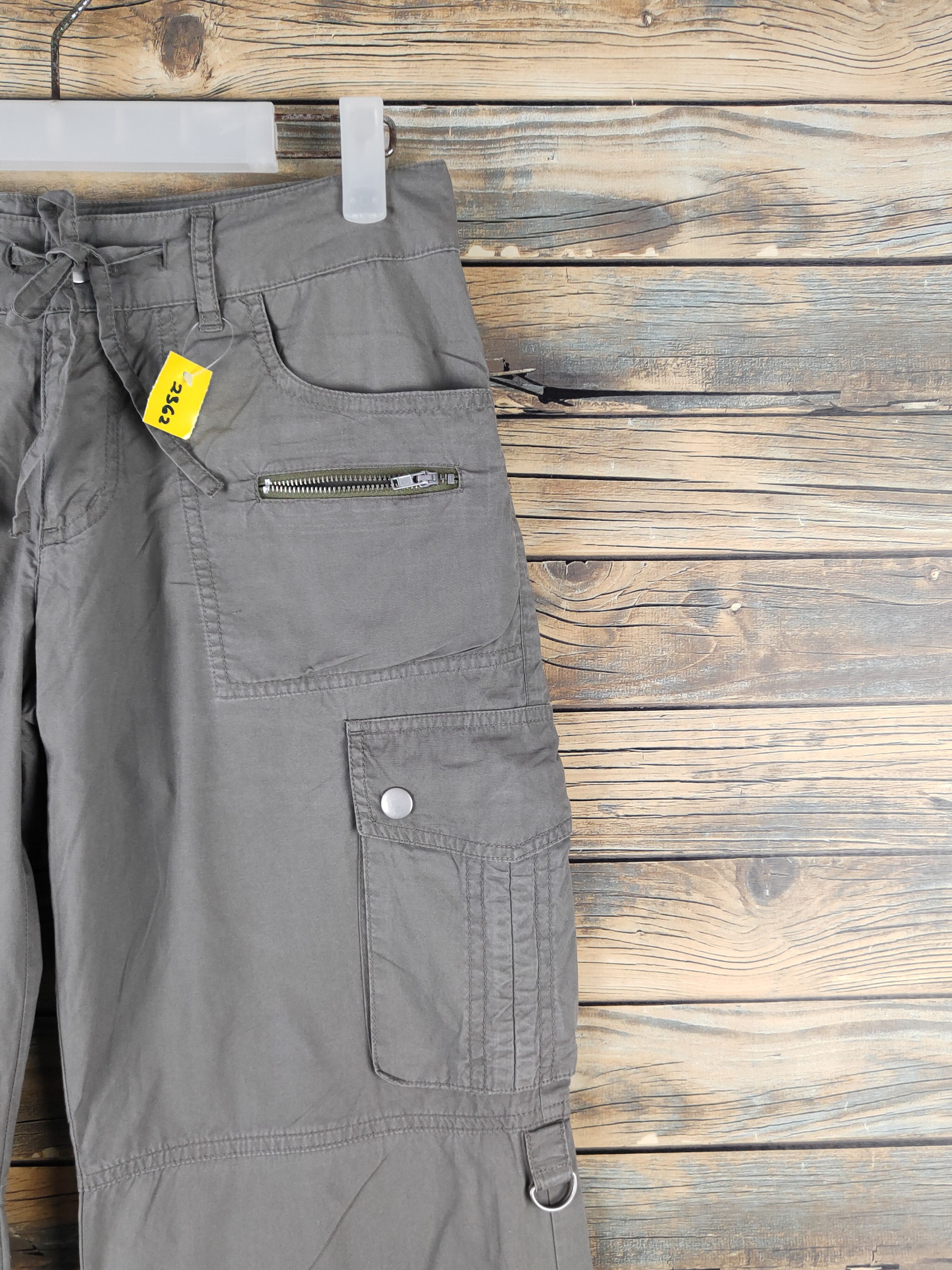Japanese Brand DL Olive des Olive Olive Multipocket Cargo Pants #2362 Size 30" / US 8 / IT 44 - 5 Thumbnail